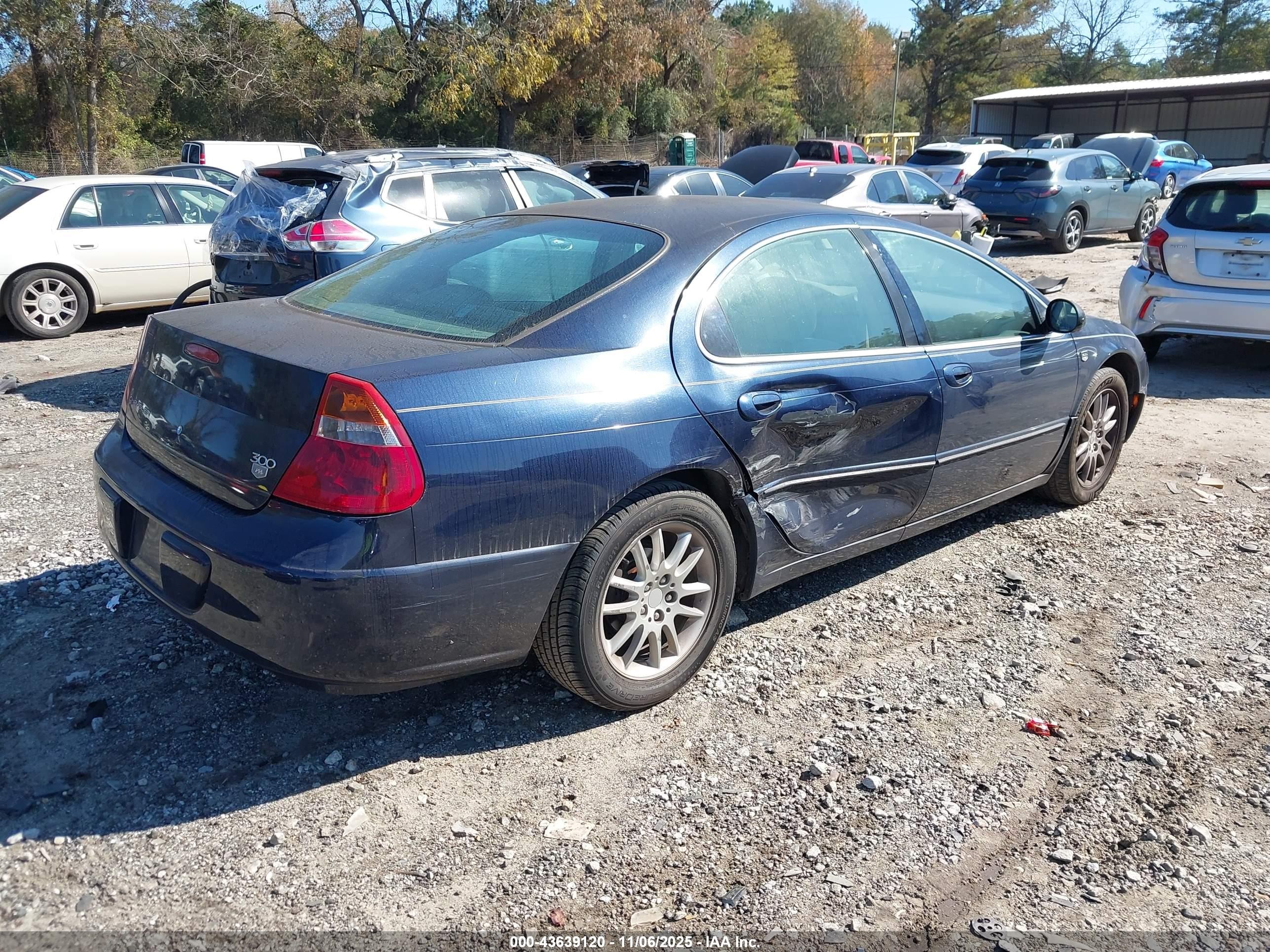2004 Chrysler 300m   Blue vin: 2C3AE66G44H684862