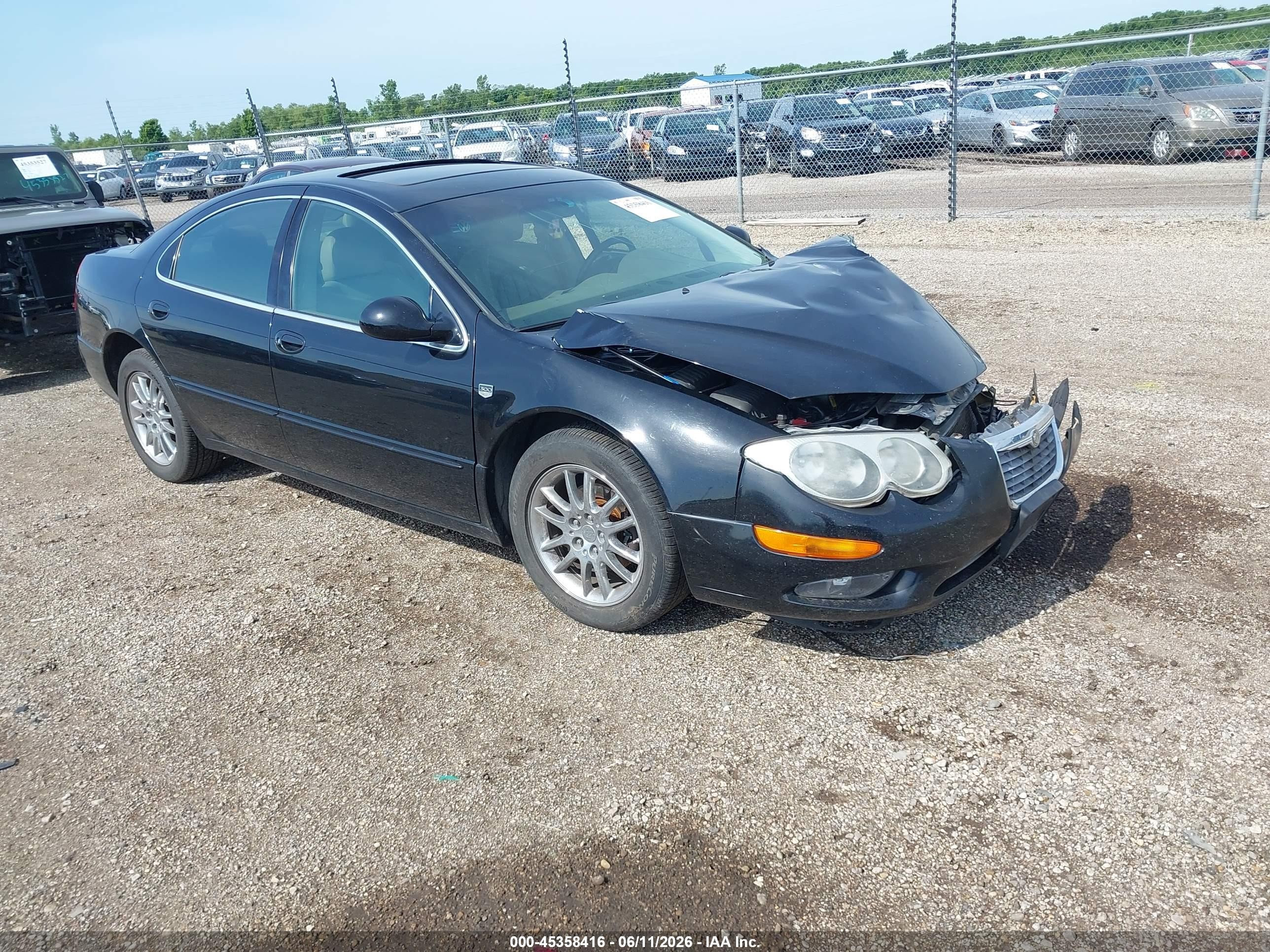 2002 Chrysler 300m   Black vin: 2C3AE66G72H166936