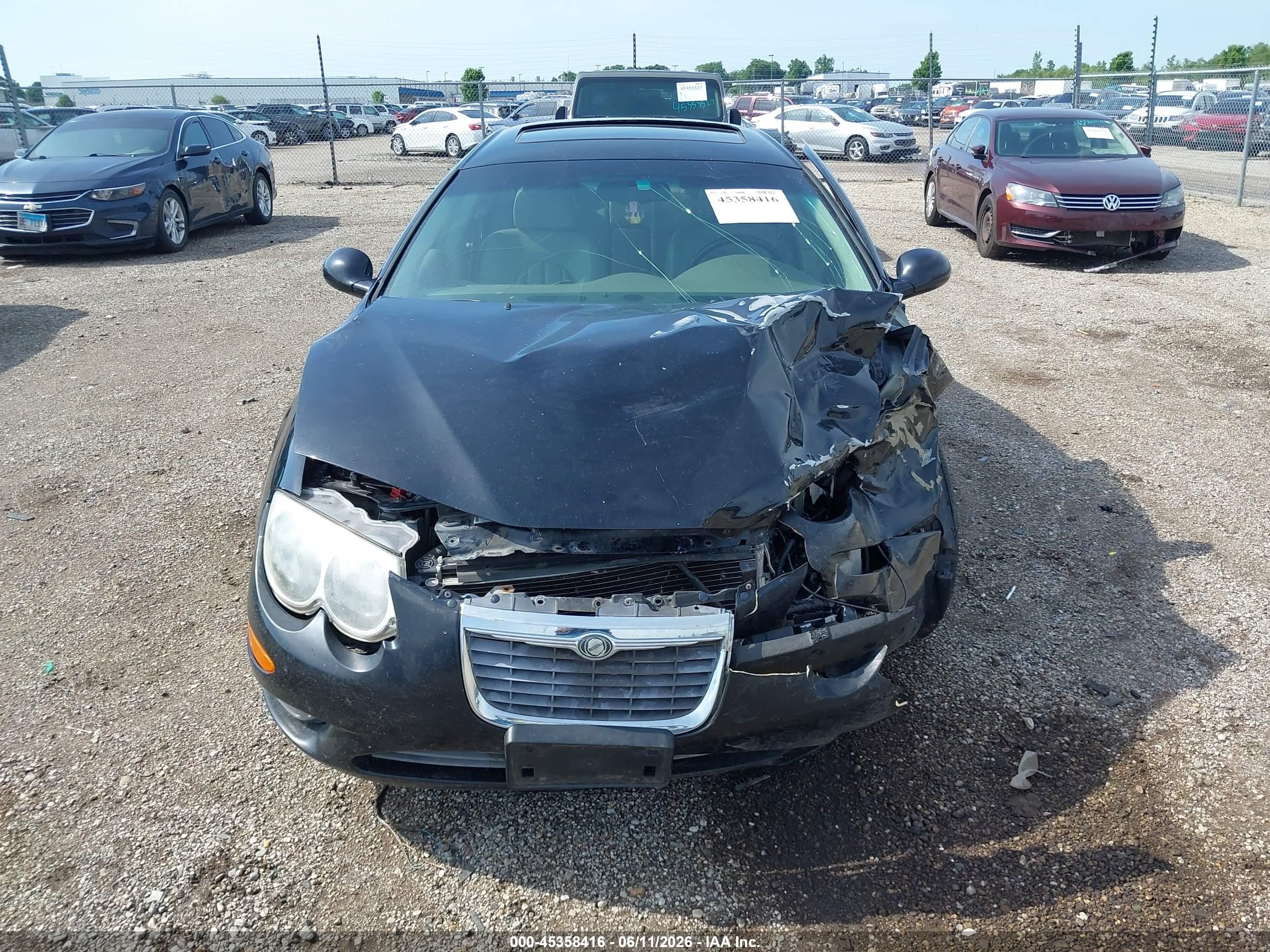 2002 Chrysler 300m   Black vin: 2C3AE66G72H166936