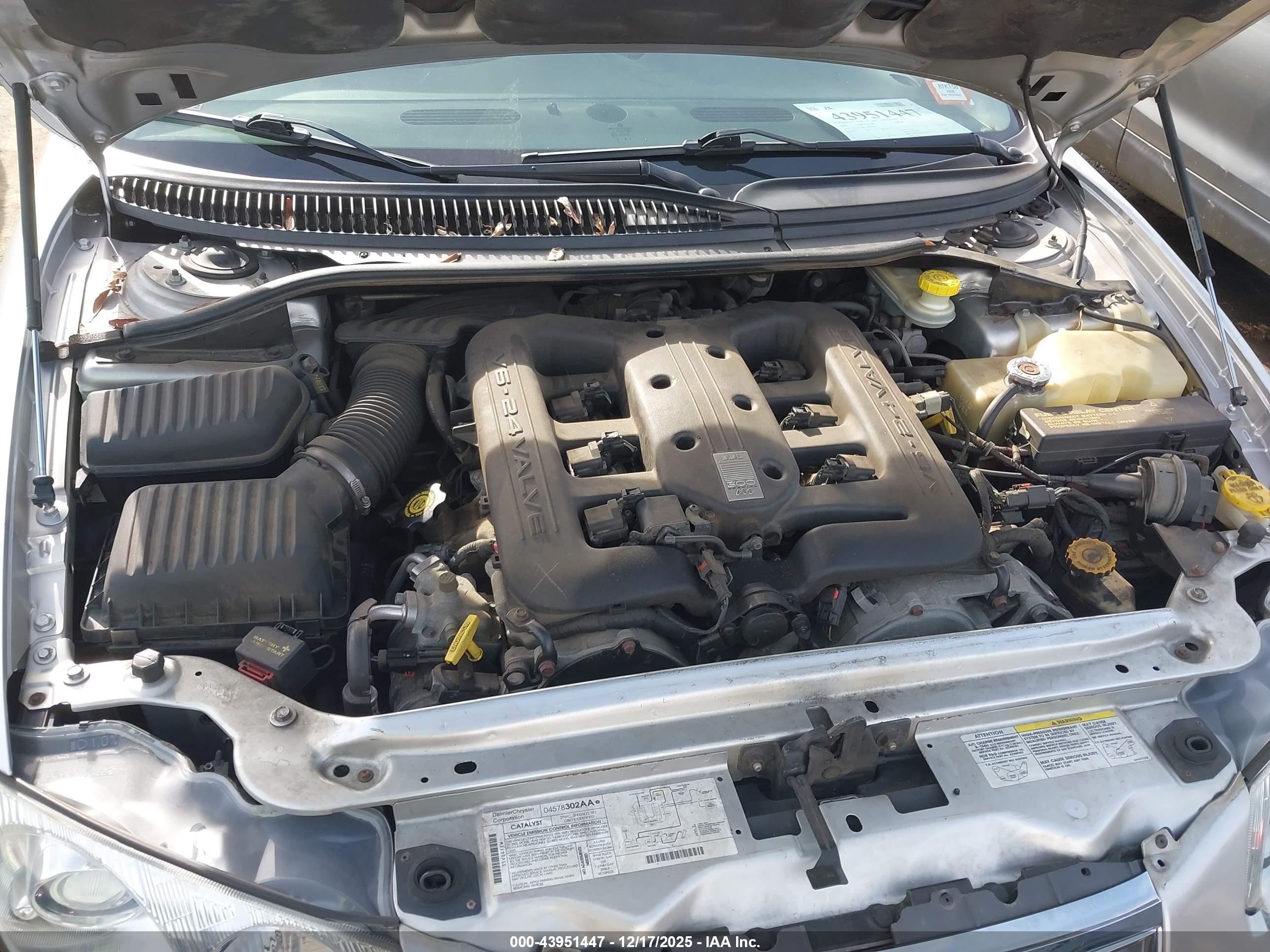 2002 Chrysler 300m Special Edition Silver vin: 2C3AE76K72H199865