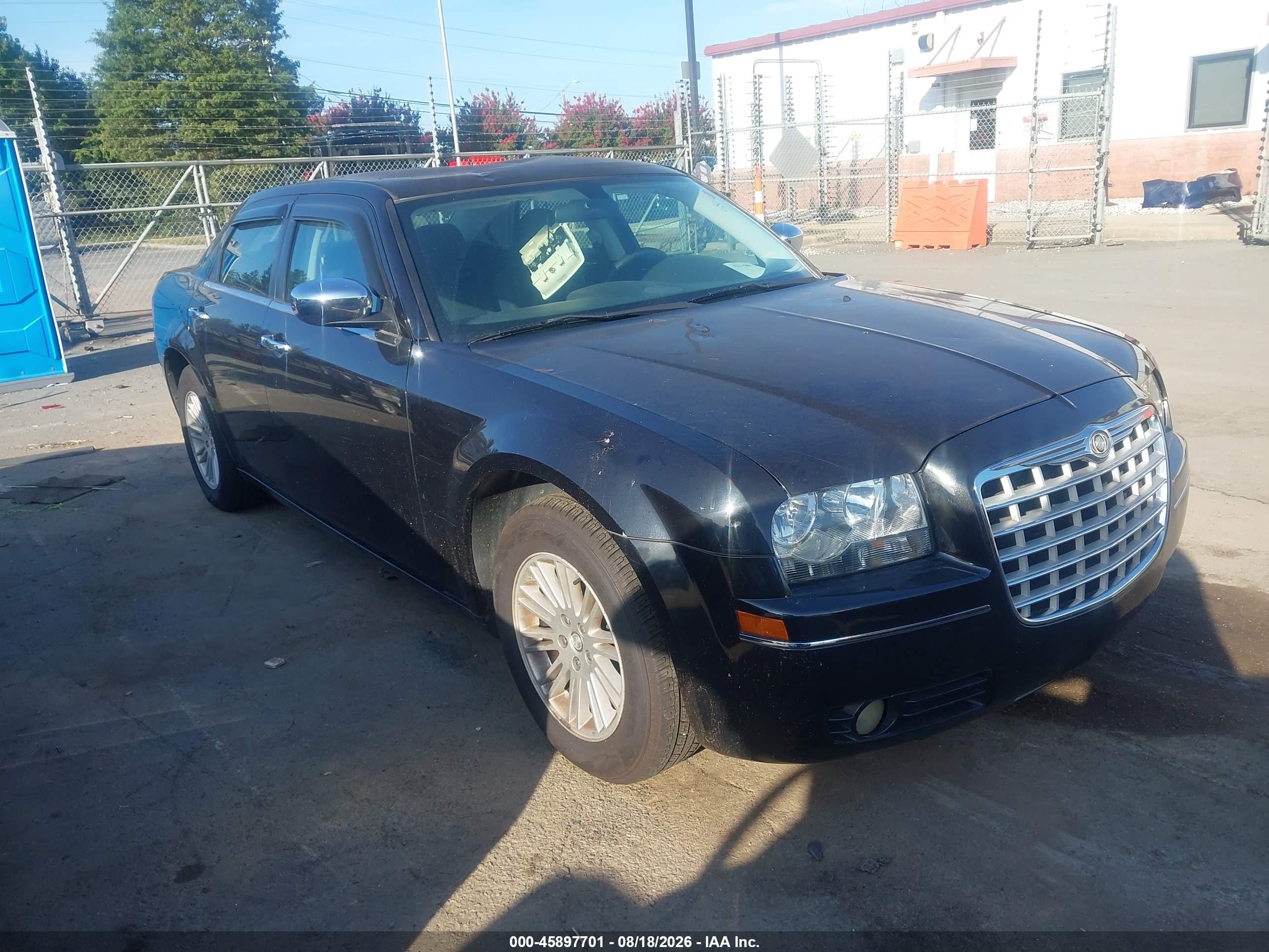 2010 Chrysler 300 Touring Plus Black vin: 2C3CA1CV8AH258680