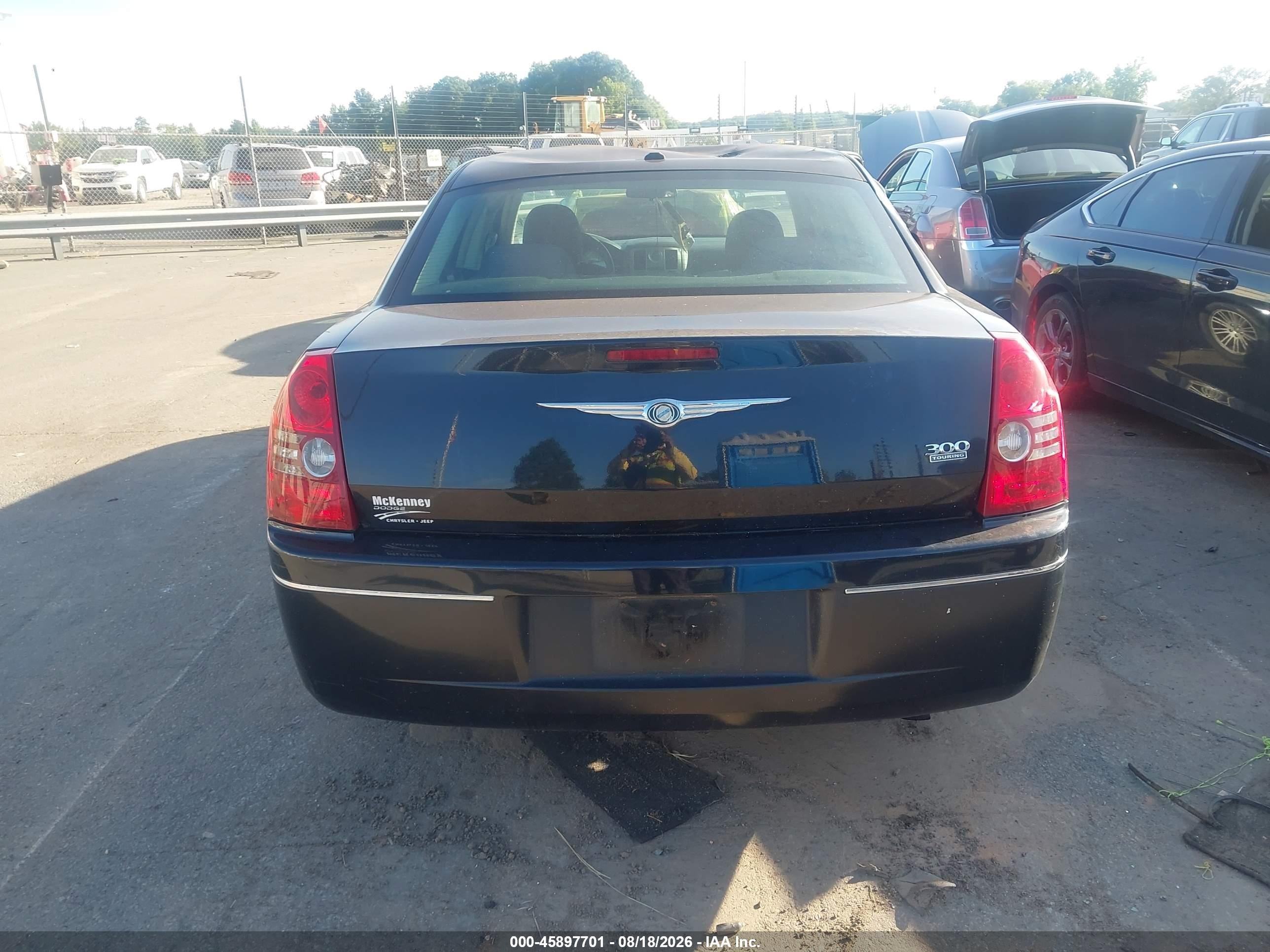 2010 Chrysler 300 Touring Plus Black vin: 2C3CA1CV8AH258680