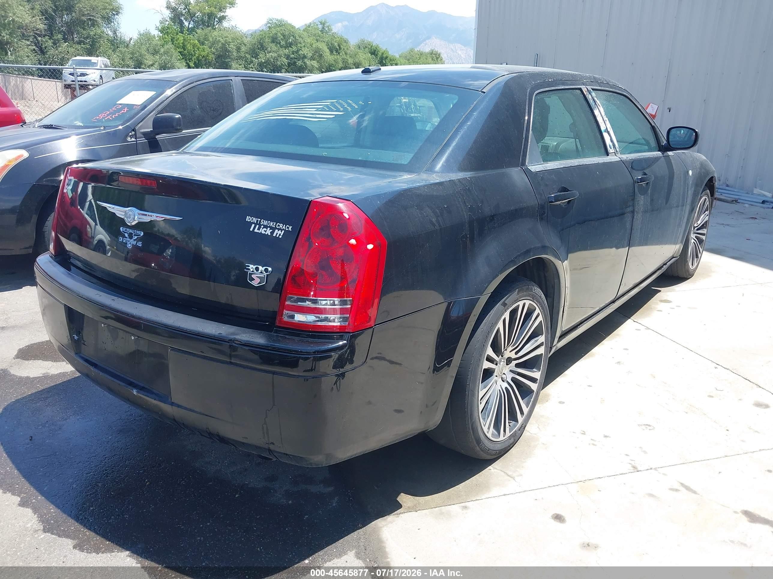 2010 Chrysler 300 300s V6 Black vin: 2C3CA2CV8AH329639