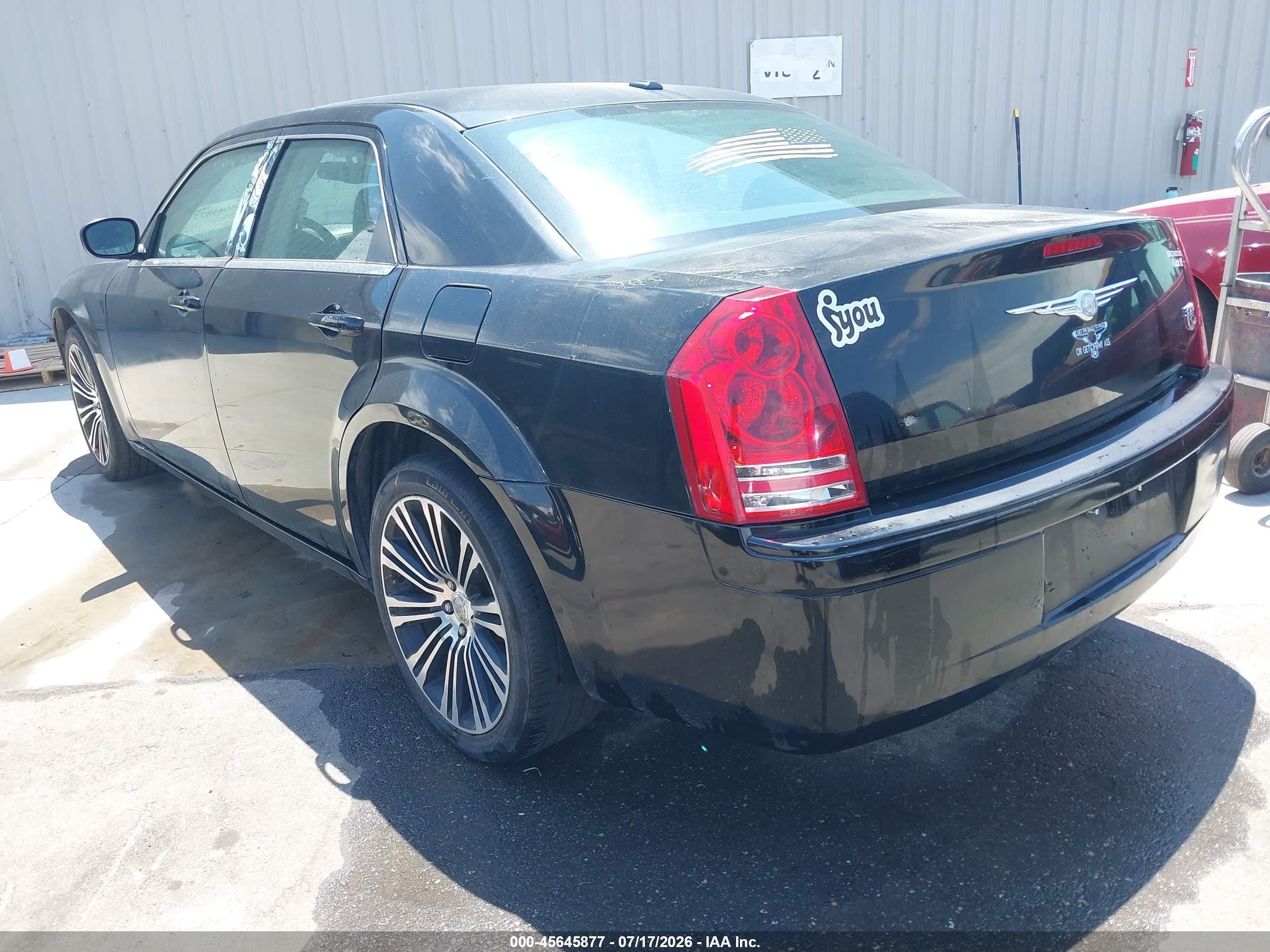 2010 Chrysler 300 300s V6 Black vin: 2C3CA2CV8AH329639