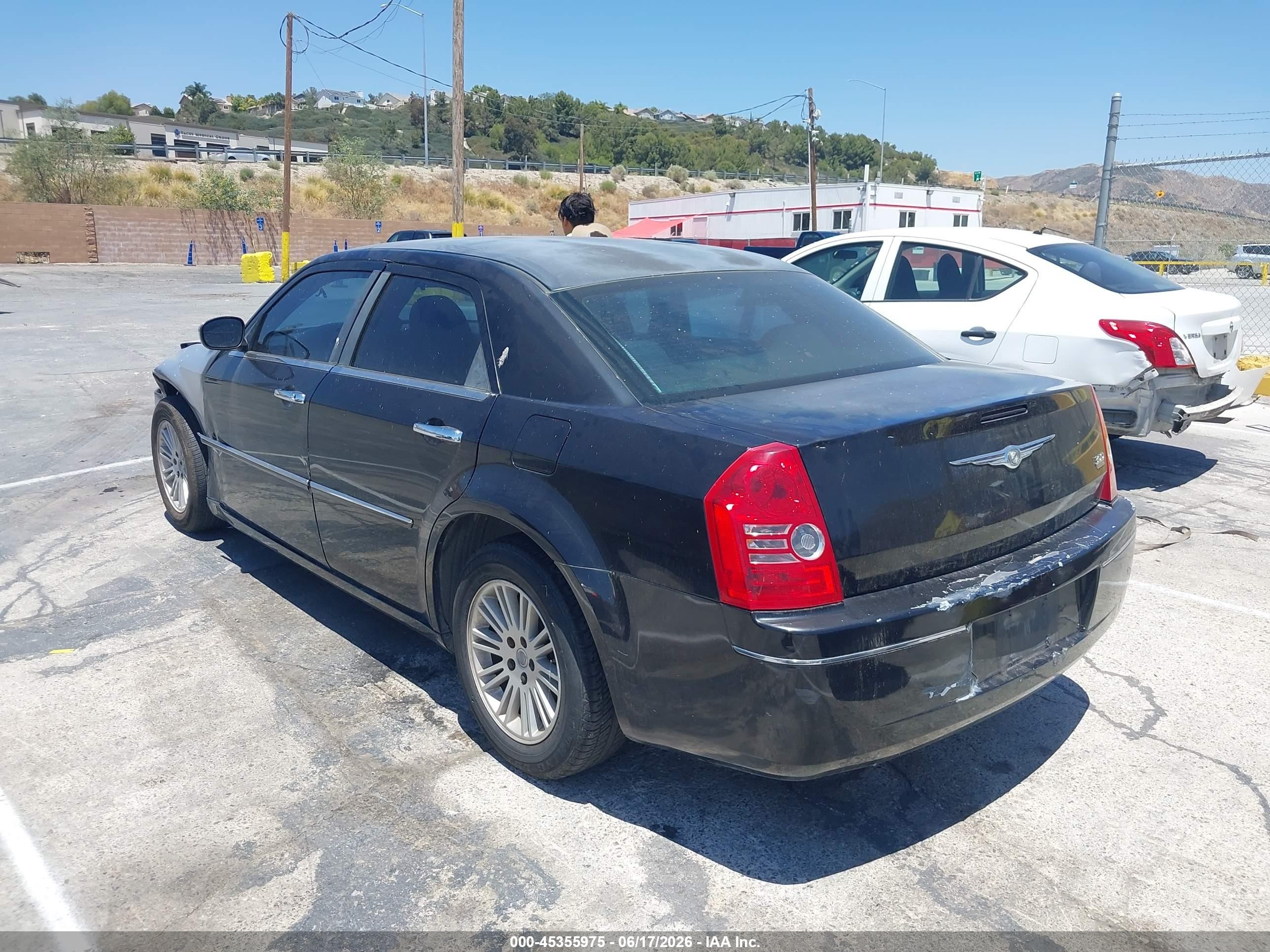 2010 Chrysler 300 Touring Black vin: 2C3CA4CD4AH185364