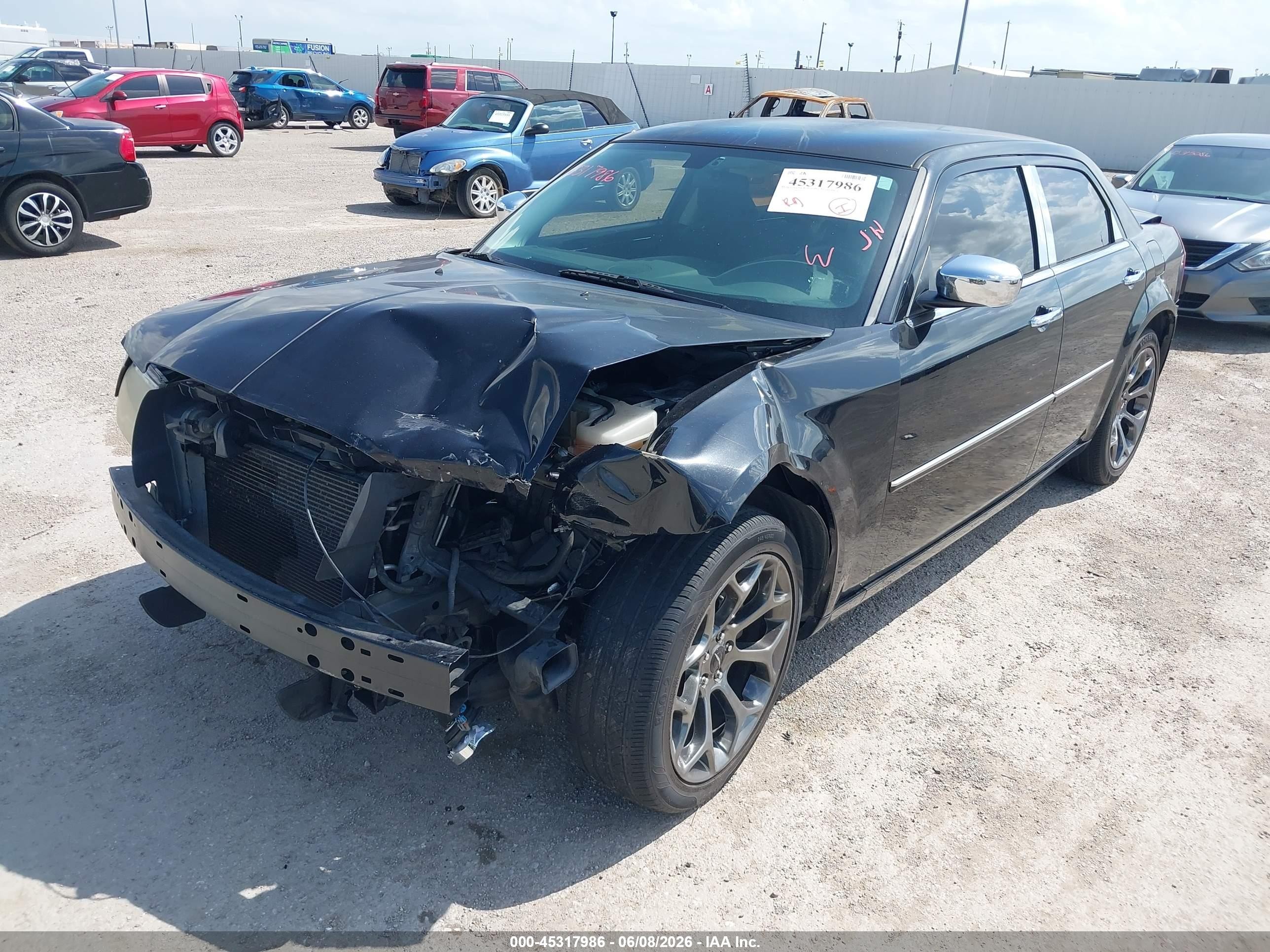 2010 Chrysler 300 Touring Черный vin: 2C3CA4CD9AH208928