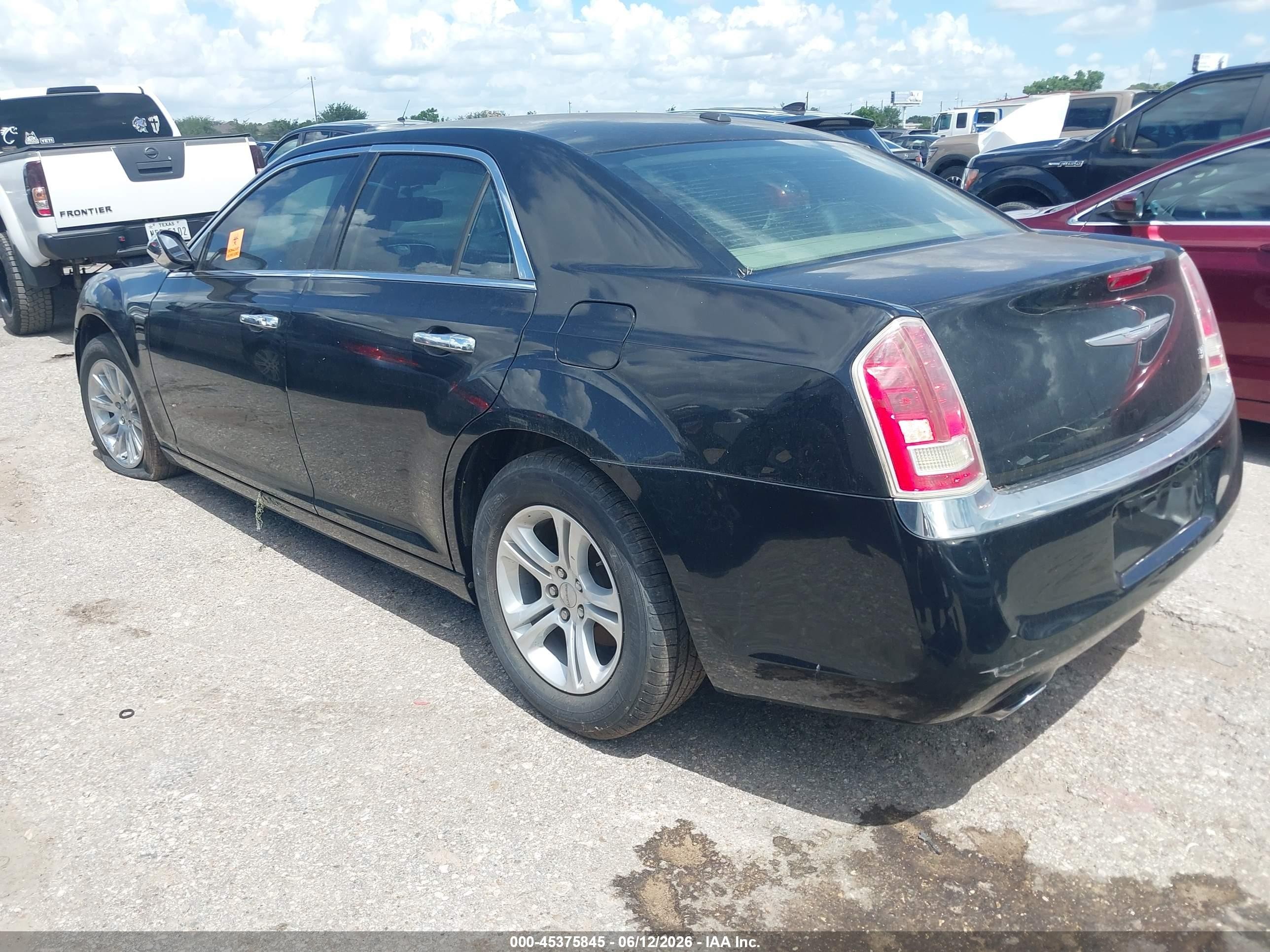2011 Chrysler 300 Limited Black vin: 2C3CA5CG8BH595537