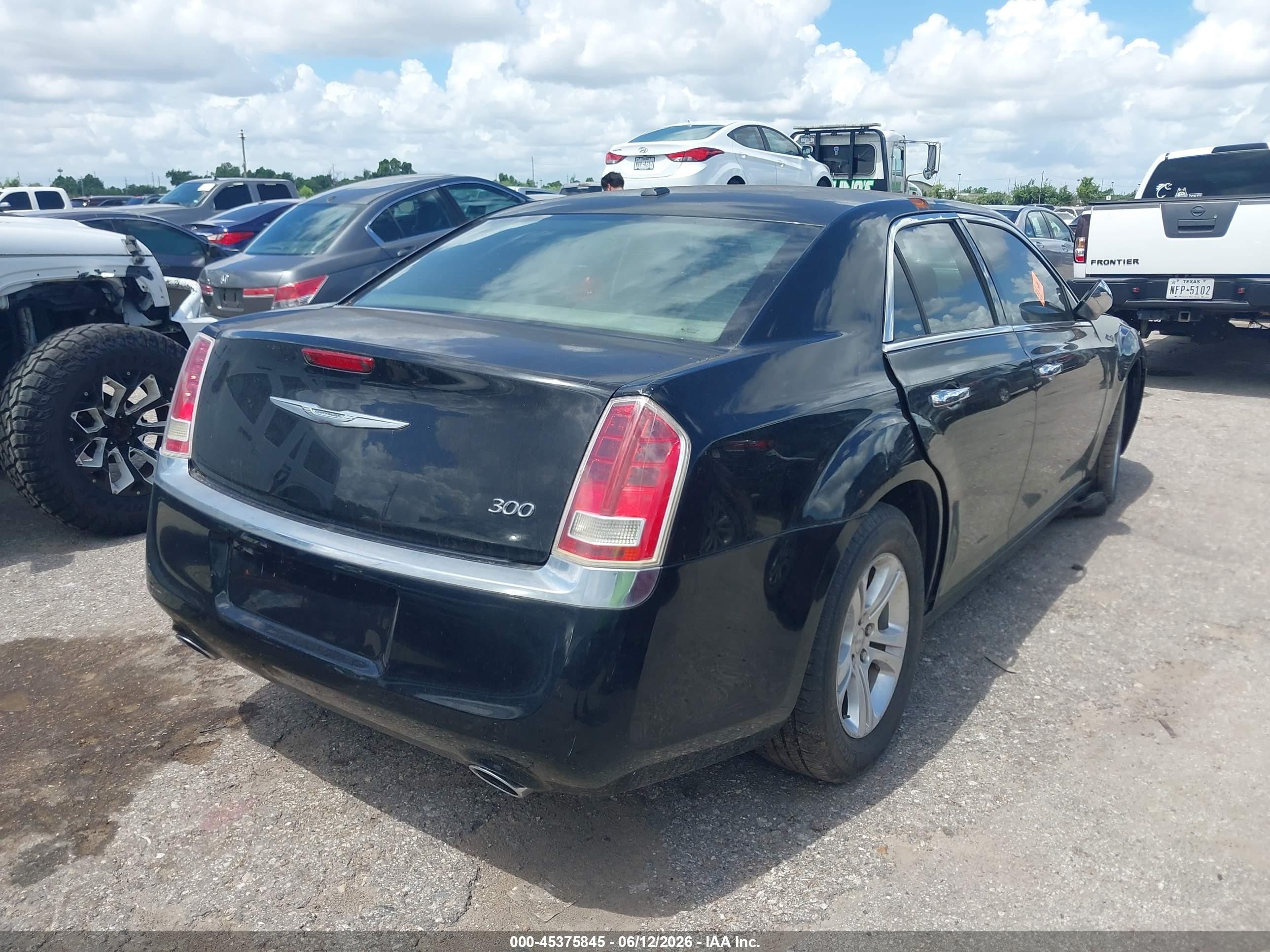 2011 Chrysler 300 Limited Black vin: 2C3CA5CG8BH595537