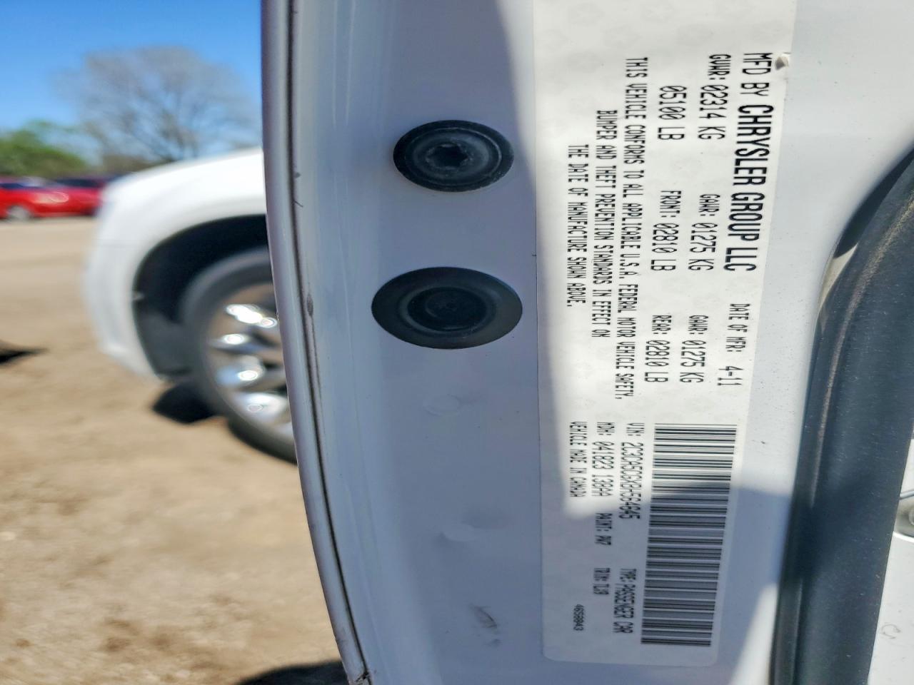 2011 Chrysler 300 Limited White vin: 2C3CA5CGXBH564645