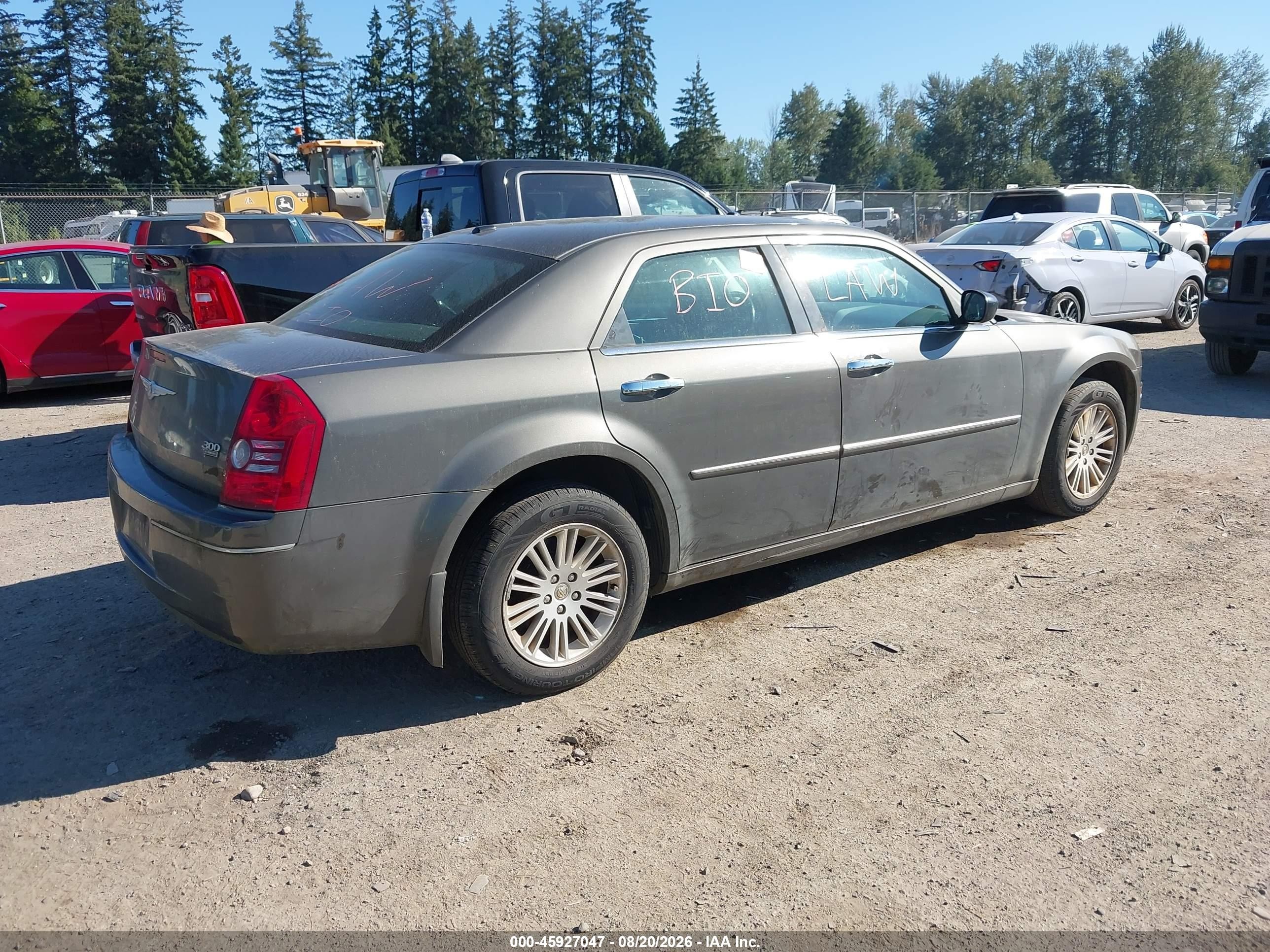 2010 Chrysler 300 Touring/signature Series/executive Series Gray vin: 2C3CA5CV0AH266117