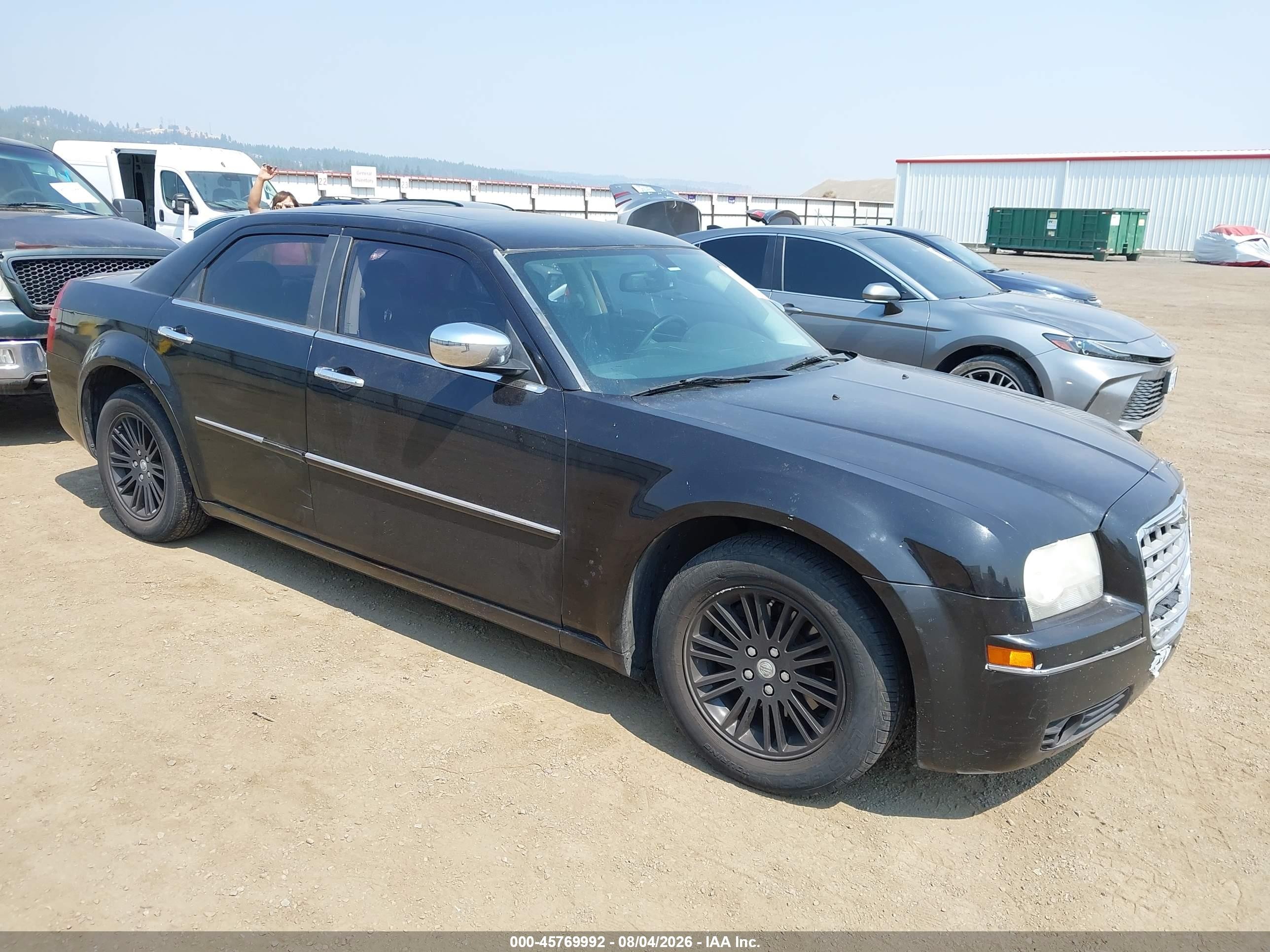 2010 Chrysler 300 Touring Black vin: 2C3CA5CV1AH328172