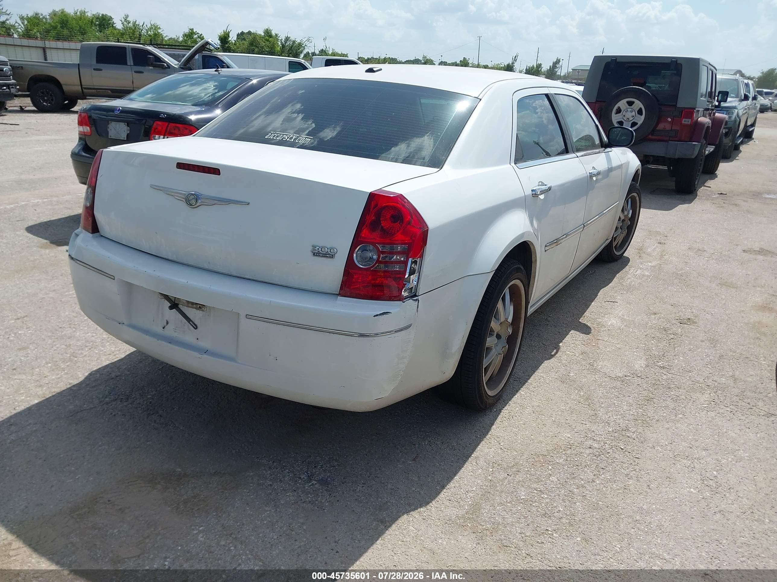 2010 Chrysler 300 Touring/signature Series/executive Series White vin: 2C3CA5CV2AH265924