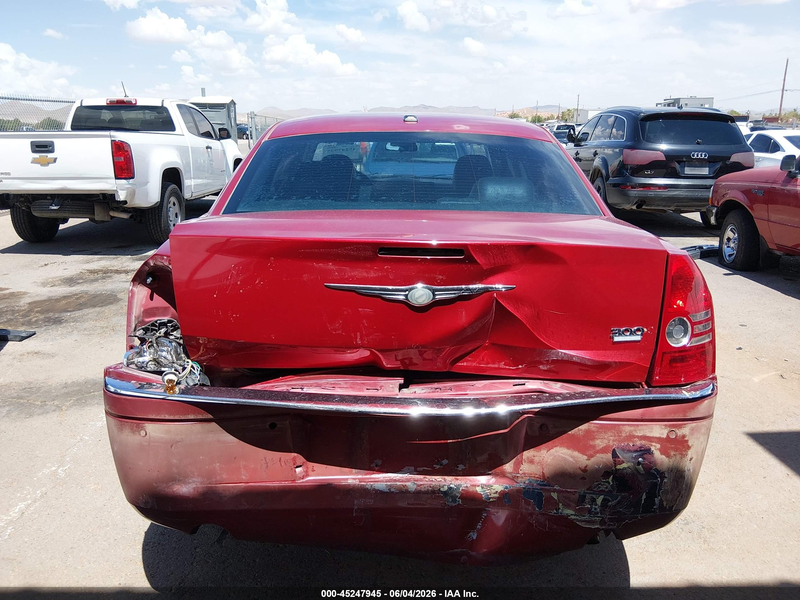 2010 Chrysler 300 Touring/signature Series/executive Series Red vin: 2C3CA5CV9AH319283