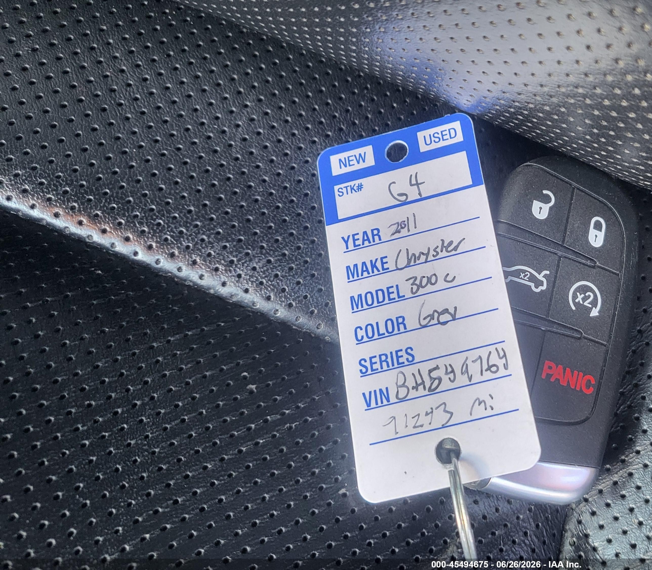 2011 Chrysler 300c   Серый vin: 2C3CA6CT5BH549764
