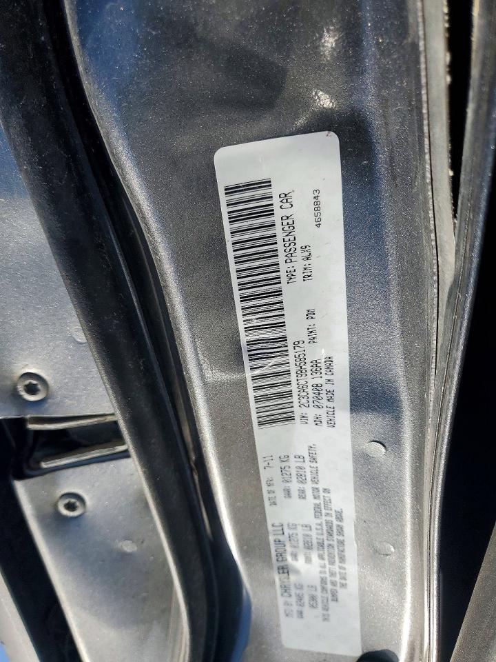 2011 Chrysler 300c Gray vin: 2C3CA6CT9BH585179