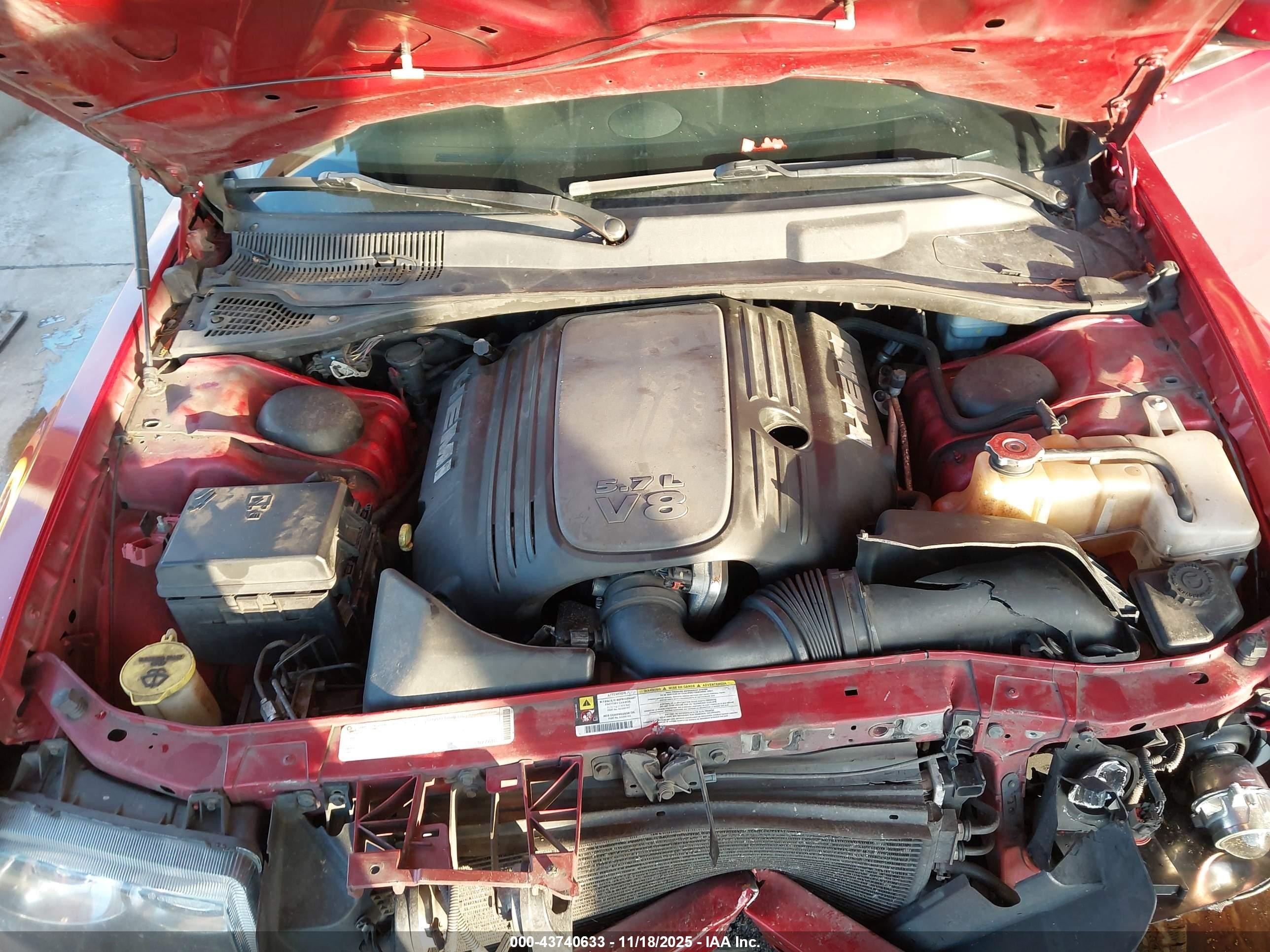 2010 Chrysler 300c V8 Red vin: 2C3CA9CT0AH262137