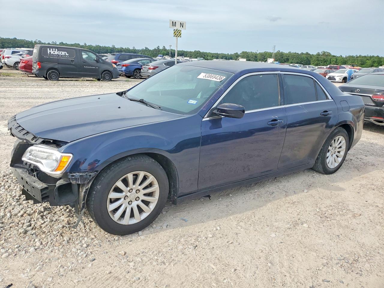 2013 Chrysler 300 C Rwd Blue vin: 2C3CCAAG0DH658459