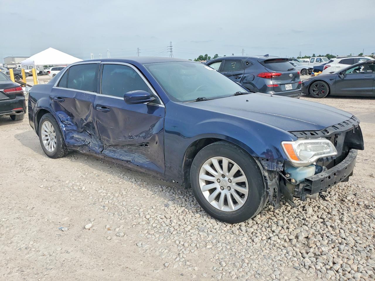 2013 Chrysler 300 C Rwd Blue vin: 2C3CCAAG0DH658459