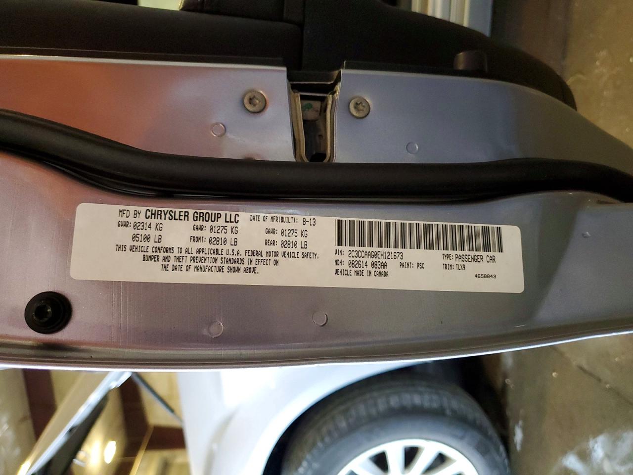 2014 Chrysler 300 Silver vin: 2C3CCAAG0EH121673