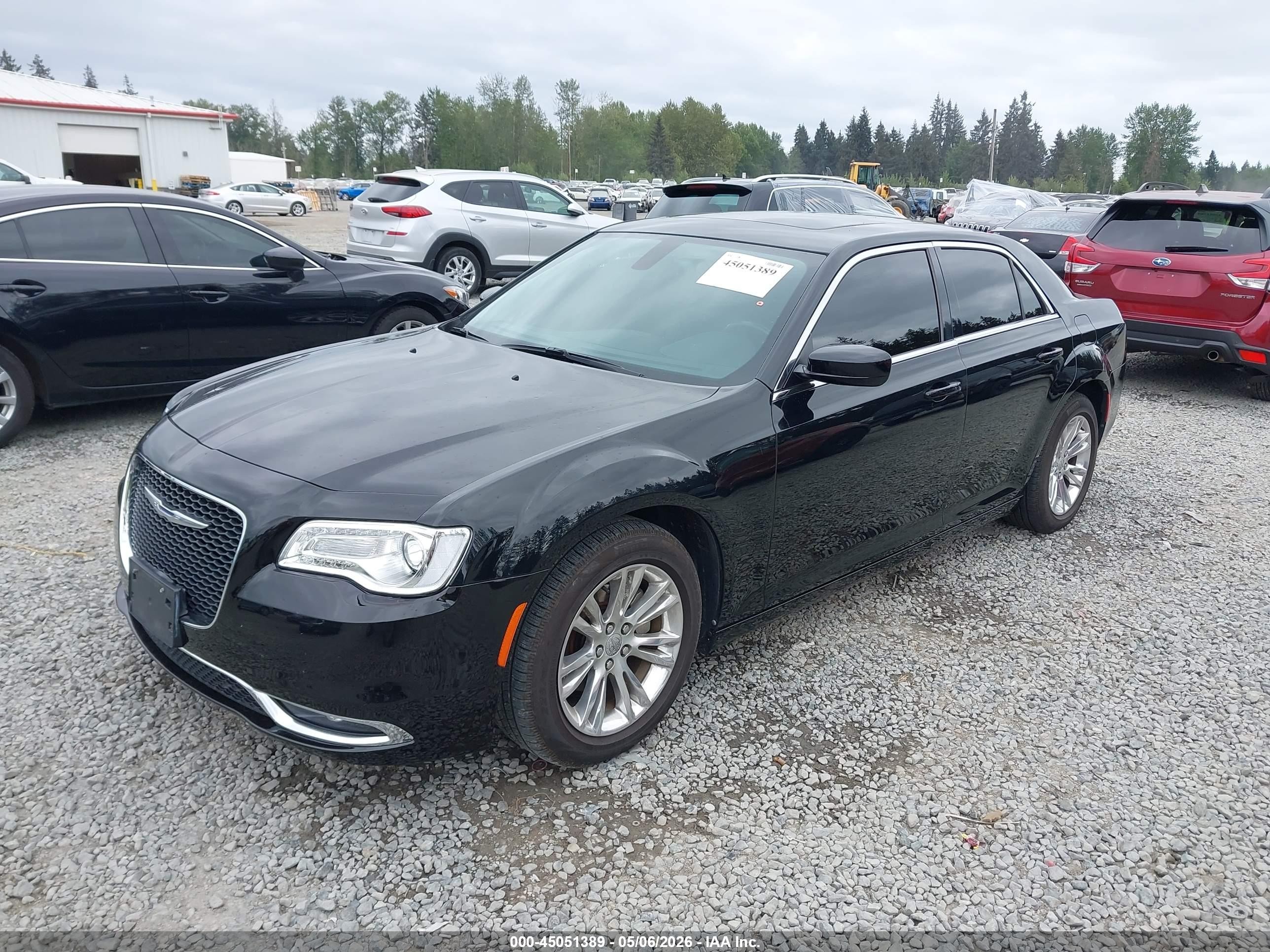 2015 Chrysler 300 Touring Black vin: 2C3CCAAG0FH828595