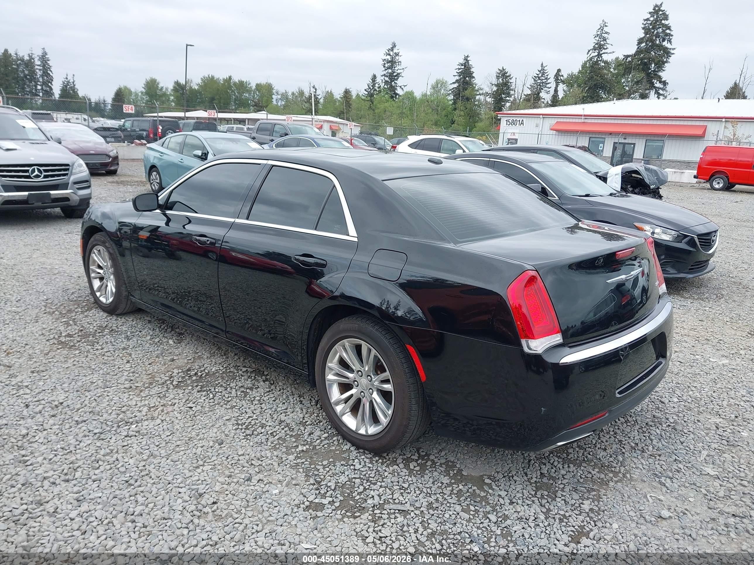 2015 Chrysler 300 Touring Black vin: 2C3CCAAG0FH828595