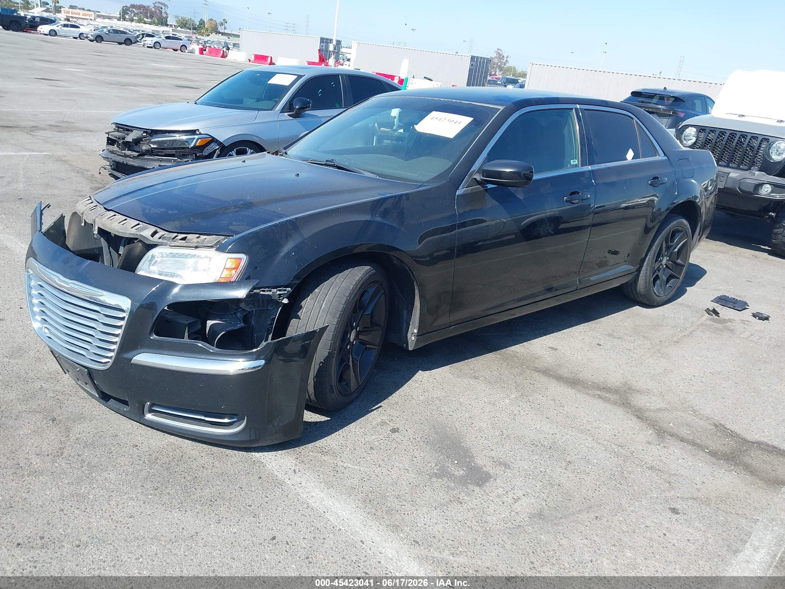 2012 Chrysler 300   Black vin: 2C3CCAAG1CH165579