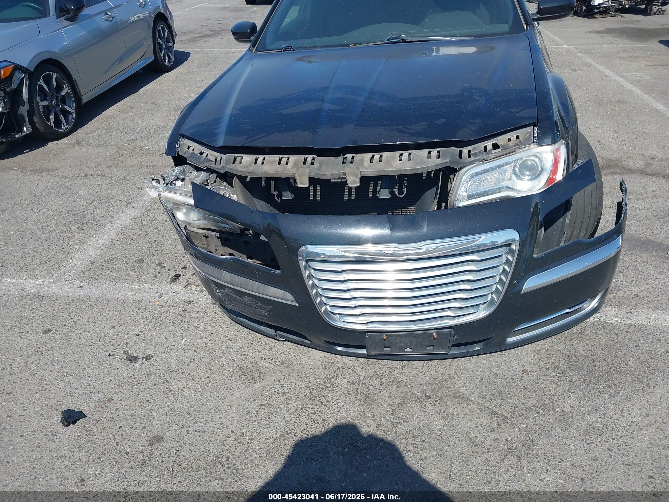 2012 Chrysler 300   Black vin: 2C3CCAAG1CH165579