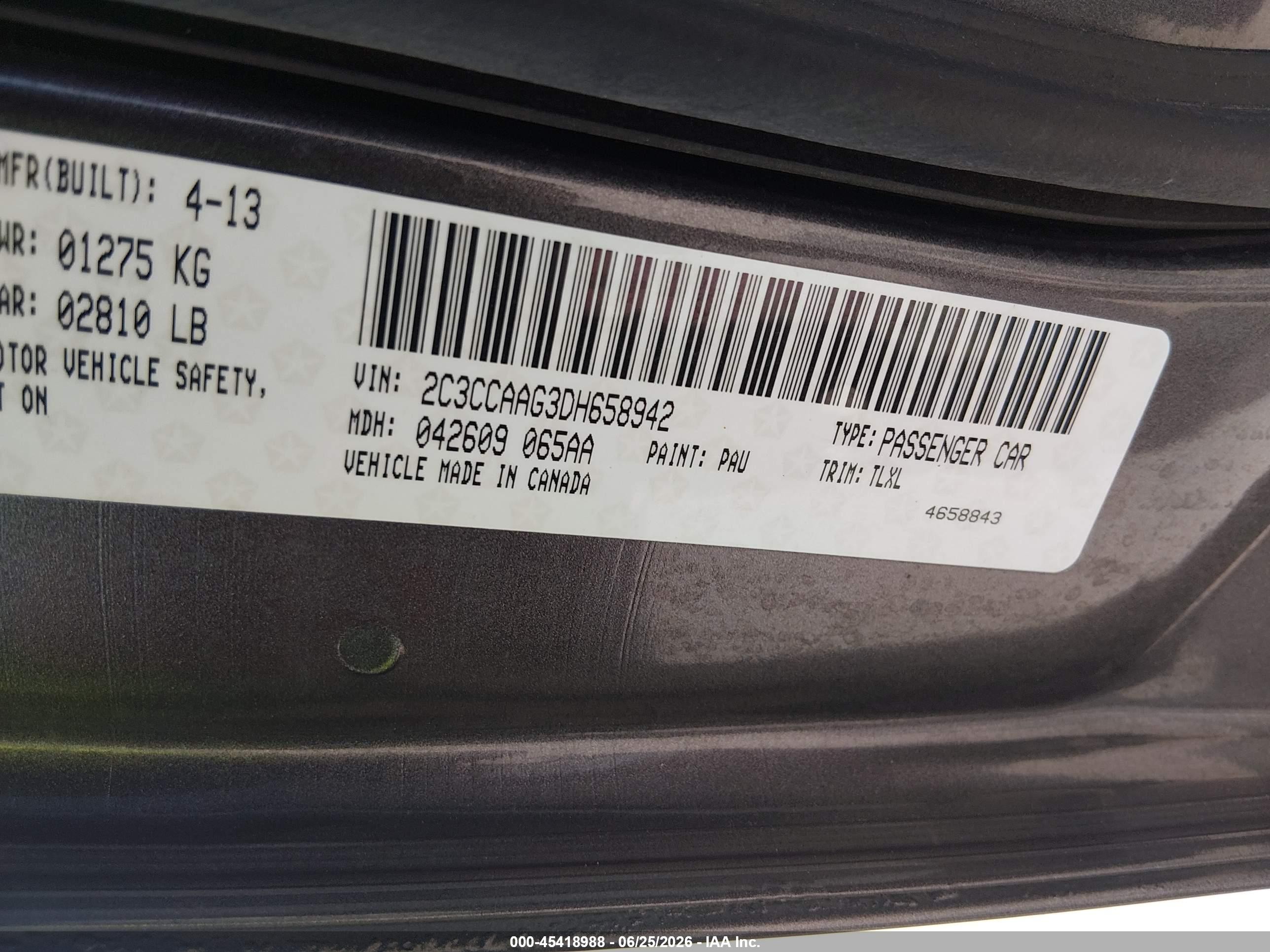 2013 Chrysler 300 Motown Gray vin: 2C3CCAAG3DH658942