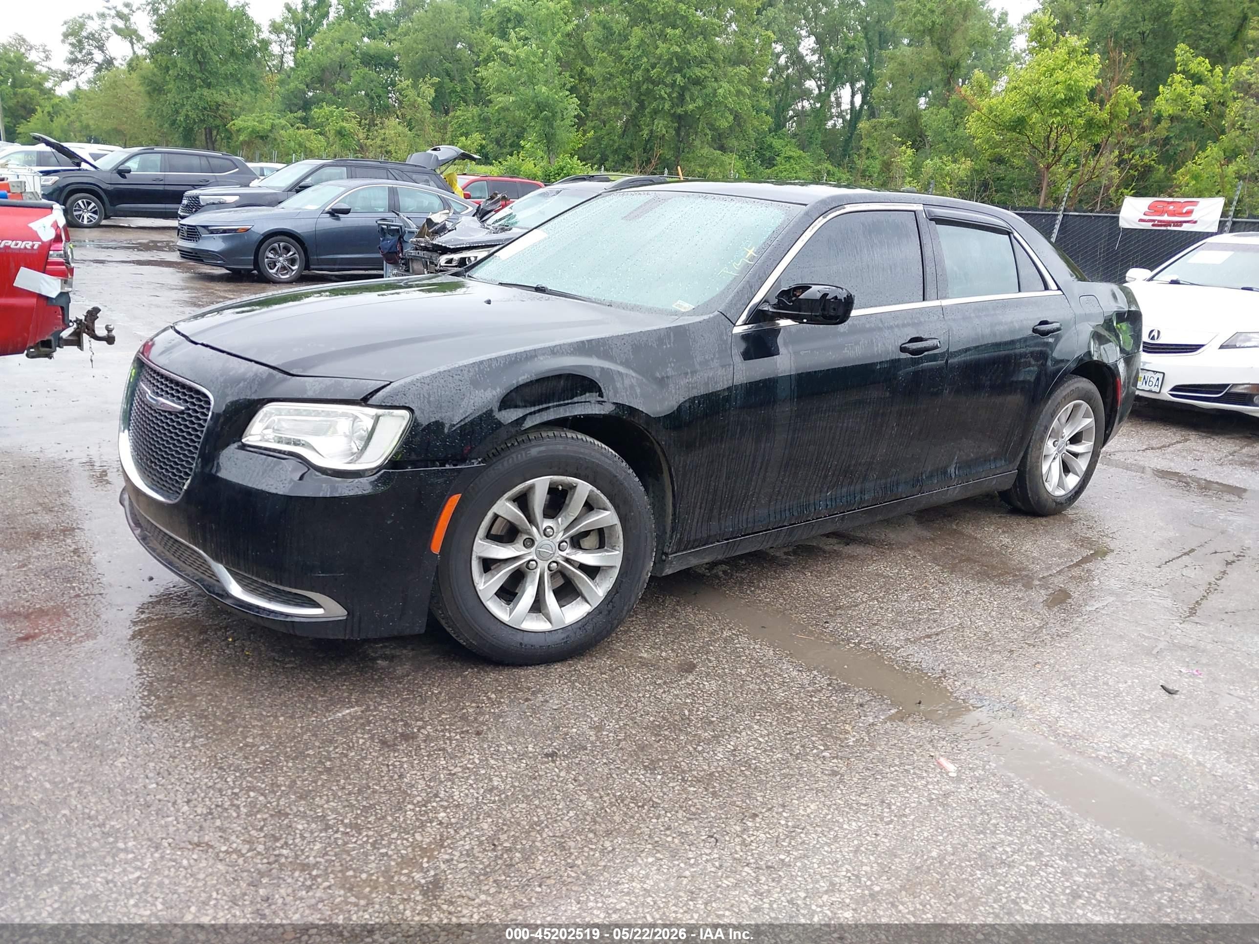 2015 Chrysler 300 Limited Black vin: 2C3CCAAG3FH898446