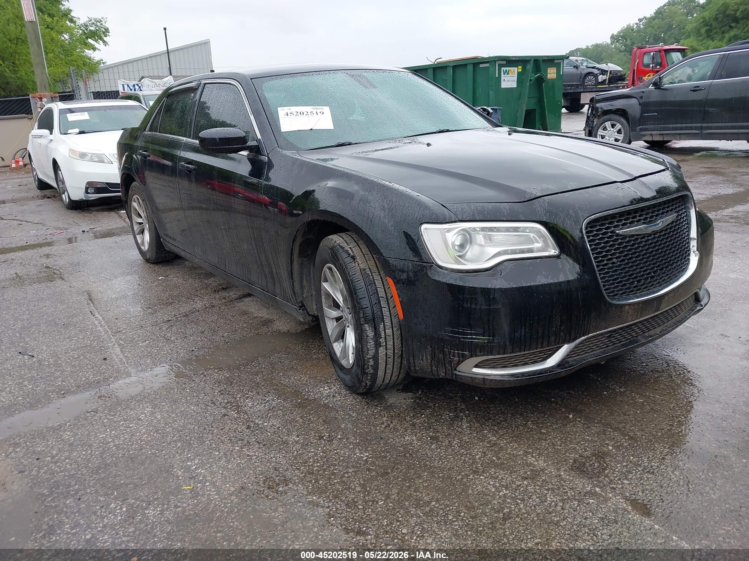 2015 Chrysler 300 Limited Black vin: 2C3CCAAG3FH898446