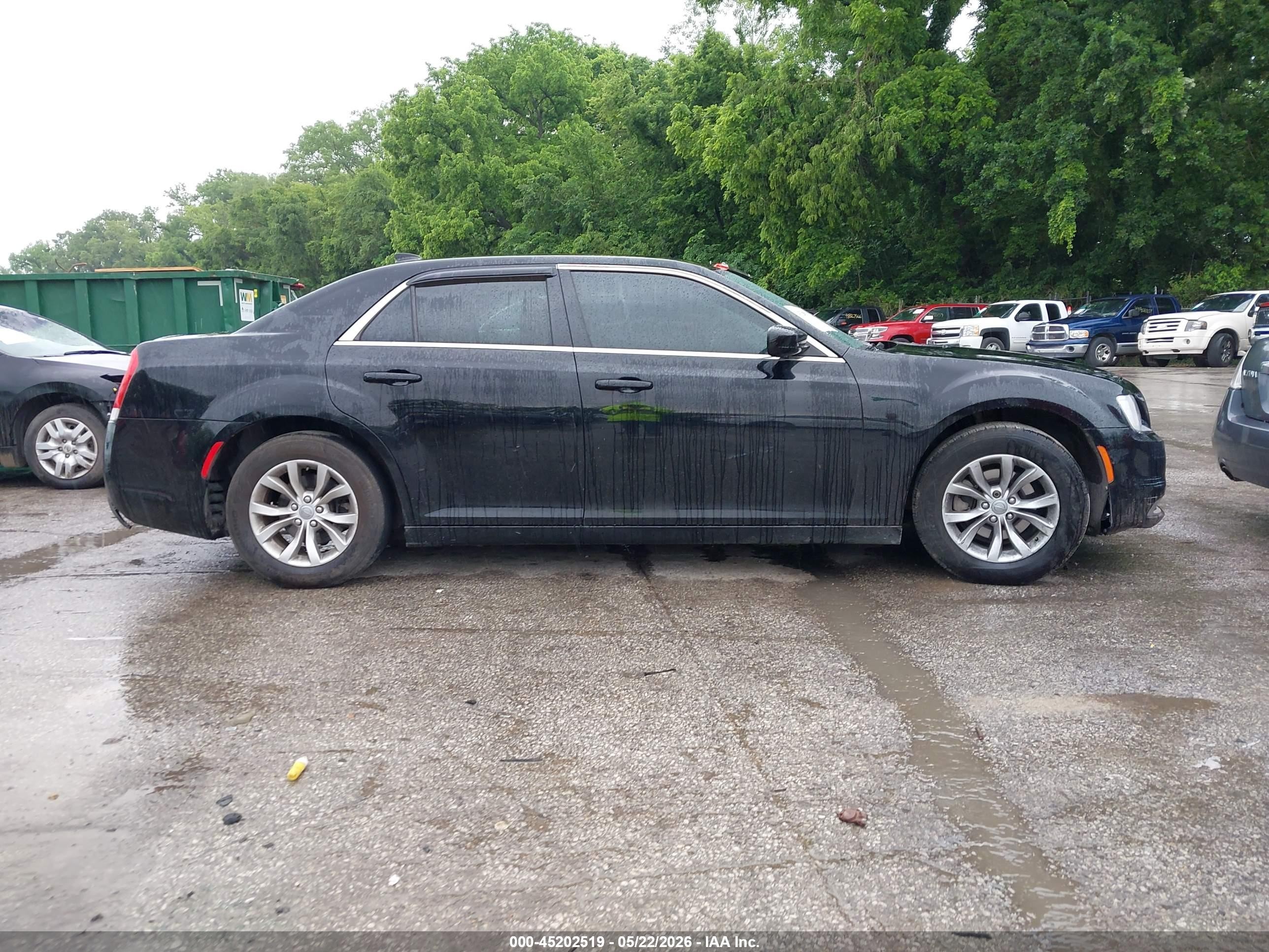 2015 Chrysler 300 Limited Black vin: 2C3CCAAG3FH898446