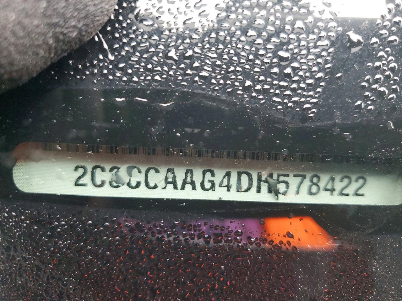 2013 Chrysler 300 Угольный vin: 2C3CCAAG4DH578422