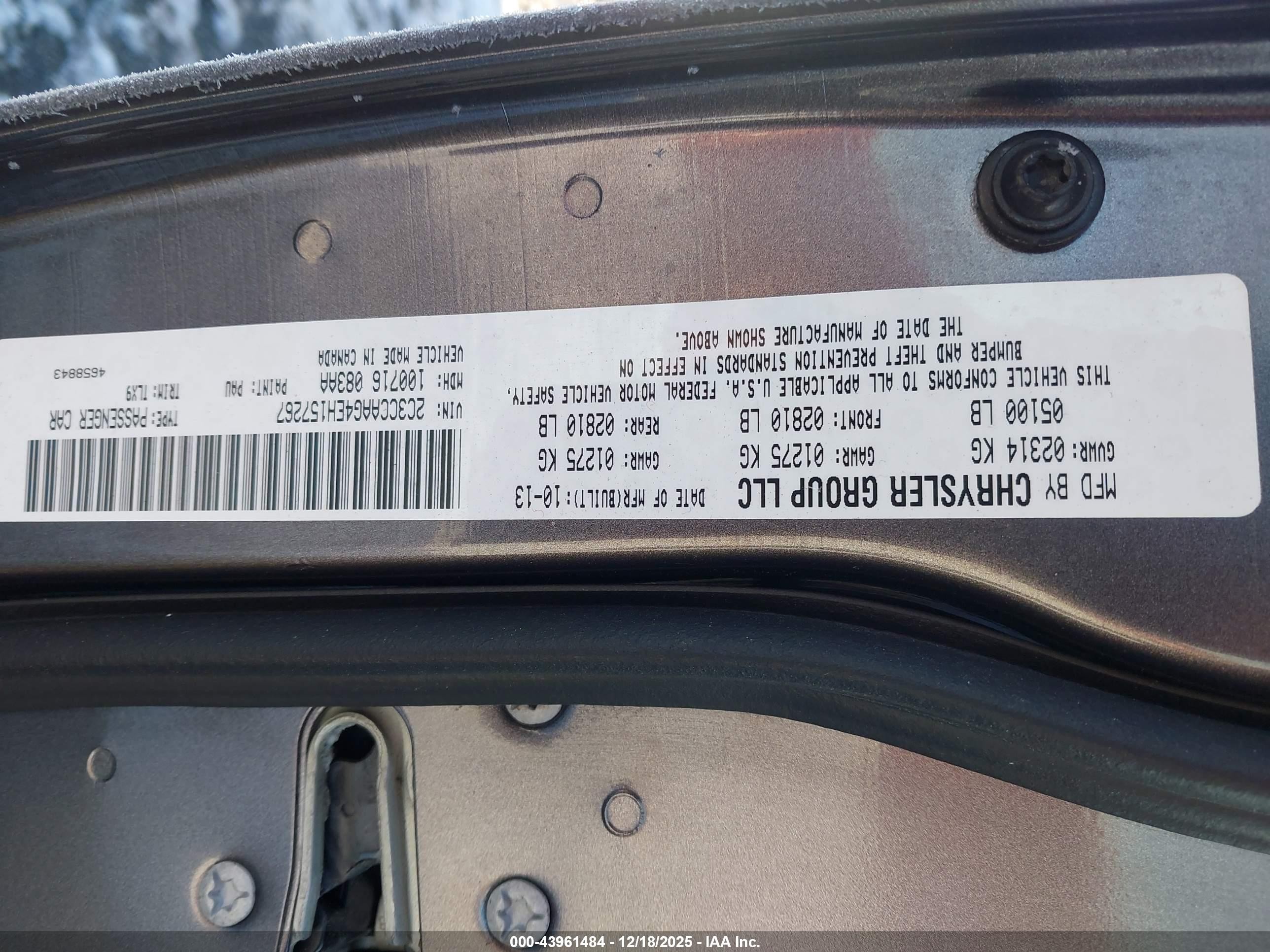 2014 Chrysler 300   Gray vin: 2C3CCAAG4EH157267