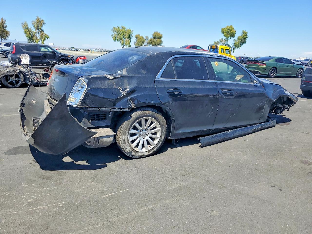2014 Chrysler 300 Black vin: 2C3CCAAG5EH163076
