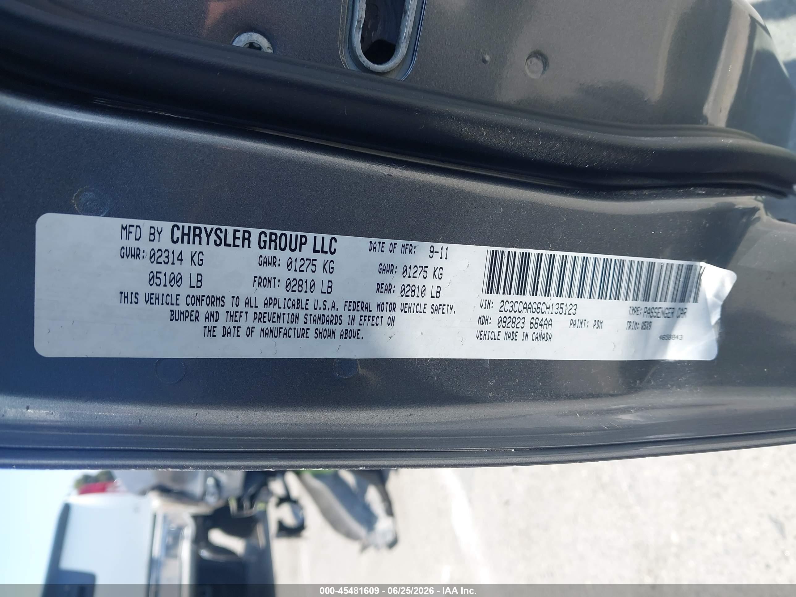 2012 Chrysler 300   Gray vin: 2C3CCAAG6CH135123