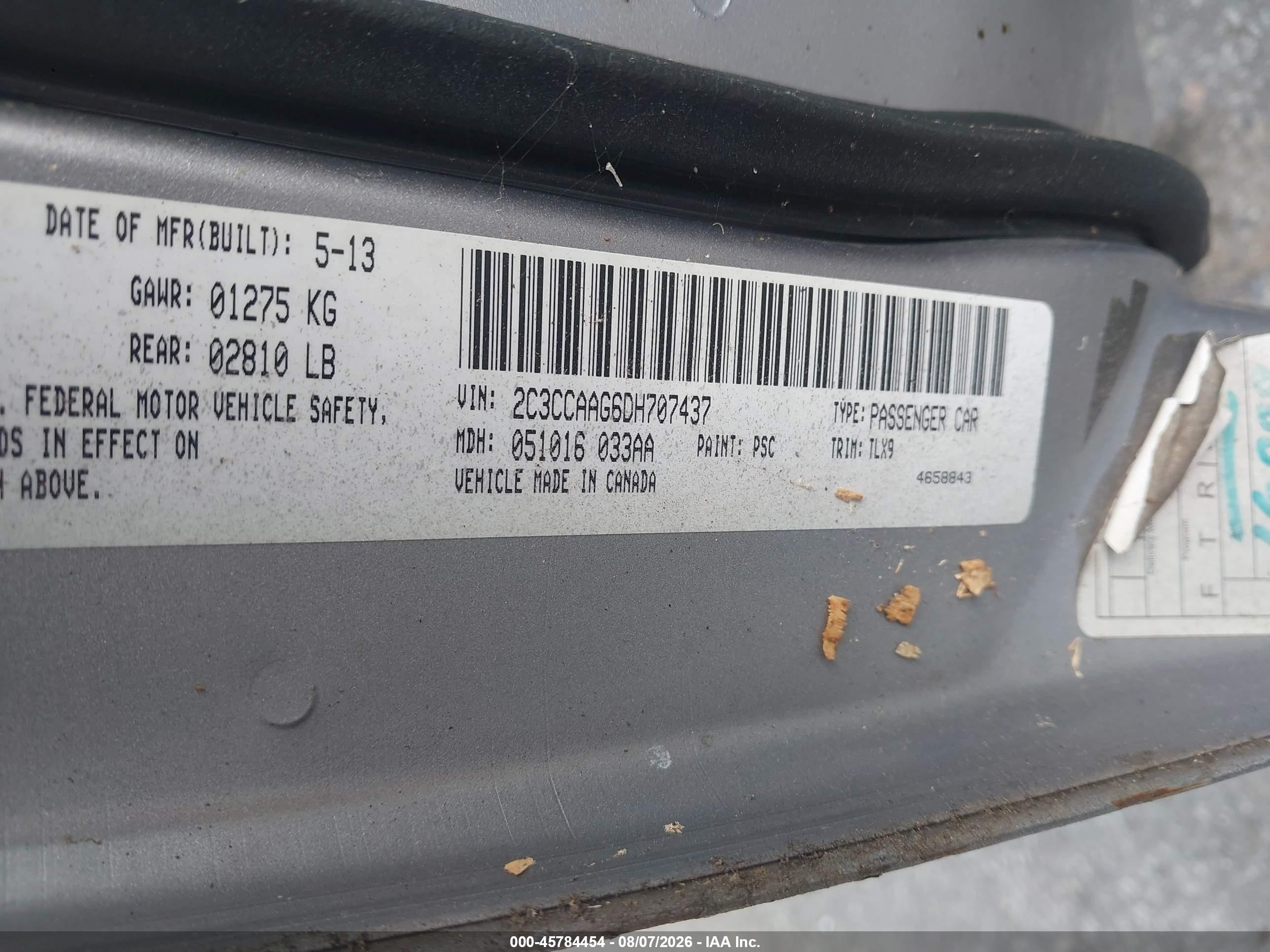 2013 Chrysler 300 Motown Gray vin: 2C3CCAAG6DH707437