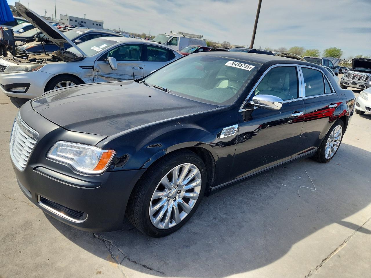 2014 Chrysler 300 Black vin: 2C3CCAAG6EH343148