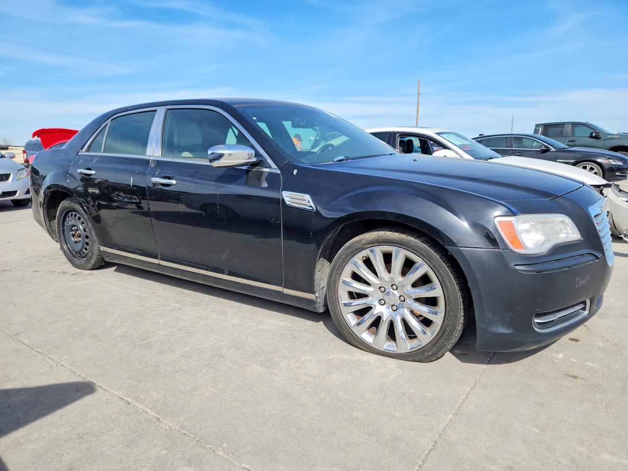 2014 Chrysler 300 Black vin: 2C3CCAAG6EH343148