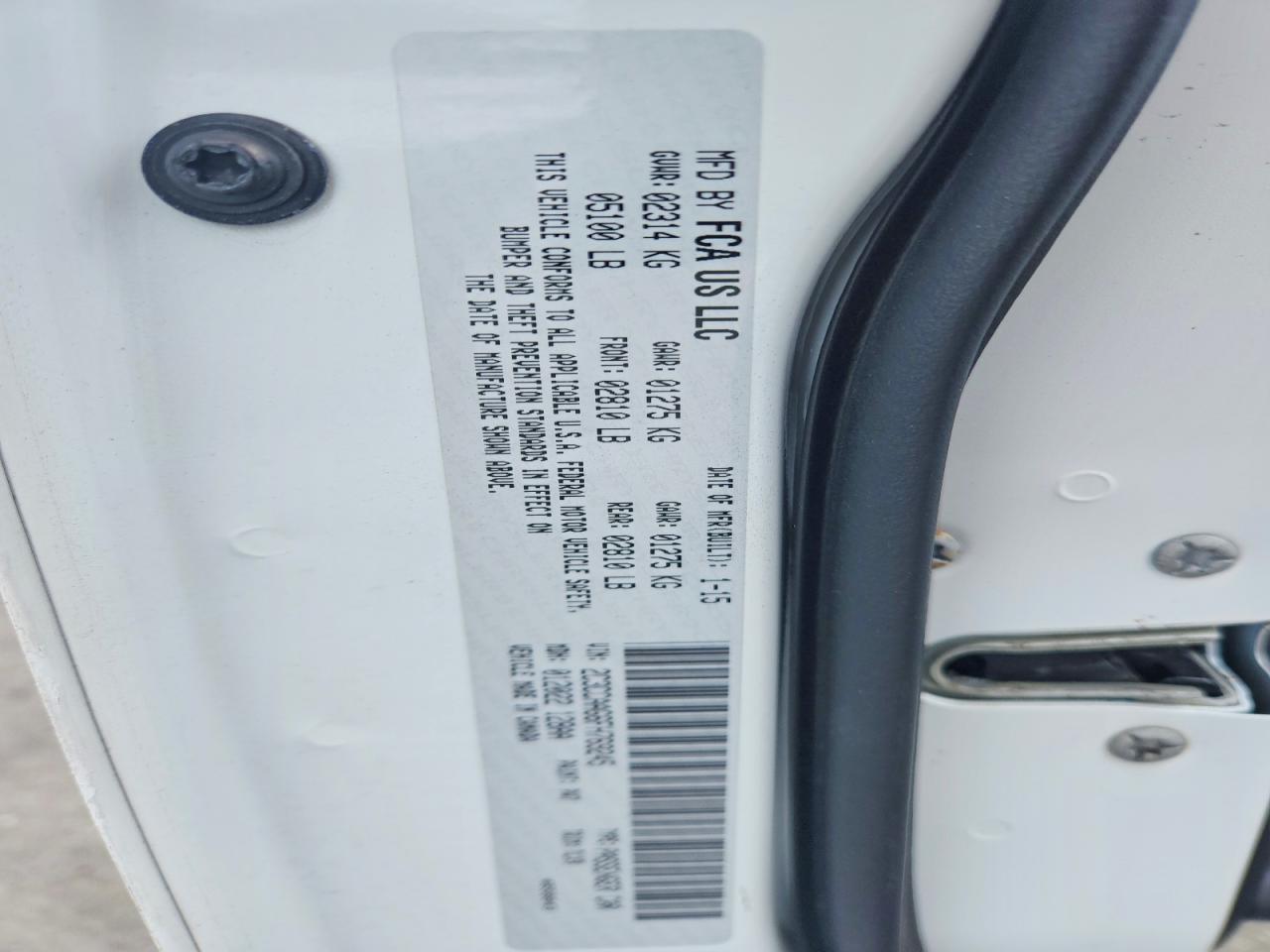 2015 Chrysler 300 Limited White vin: 2C3CCAAG6FH769245