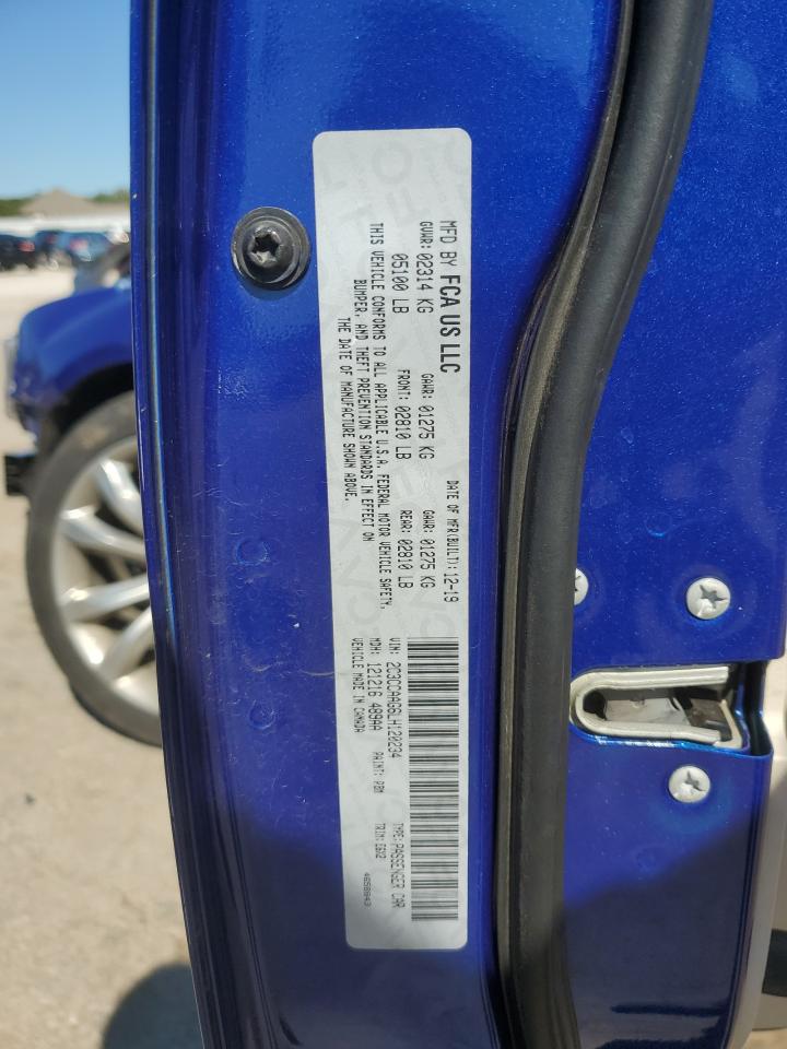 2020 Chrysler 300 Touring Blue vin: 2C3CCAAG6LH120234