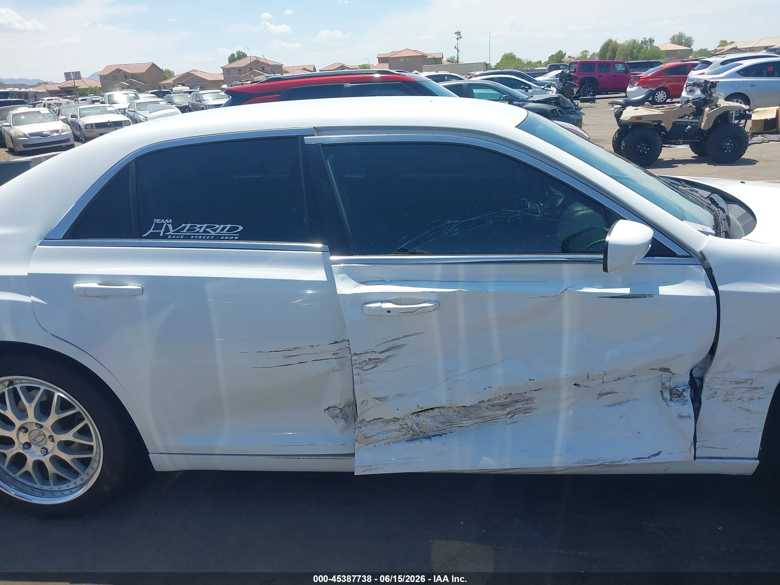2015 Chrysler 300 Limited White vin: 2C3CCAAG7FH876207