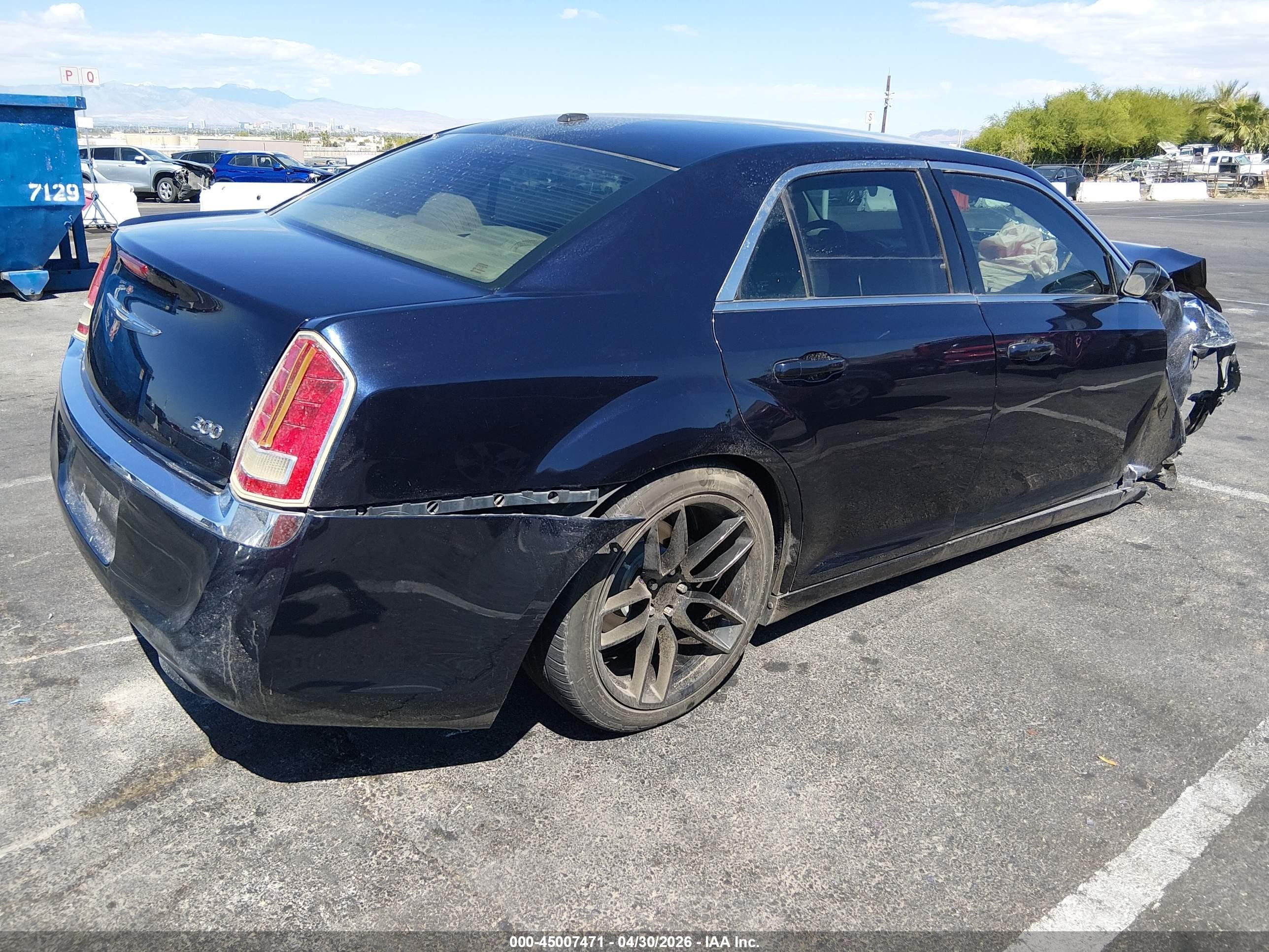 2012 Chrysler 300   Blue vin: 2C3CCAAG8CH202689
