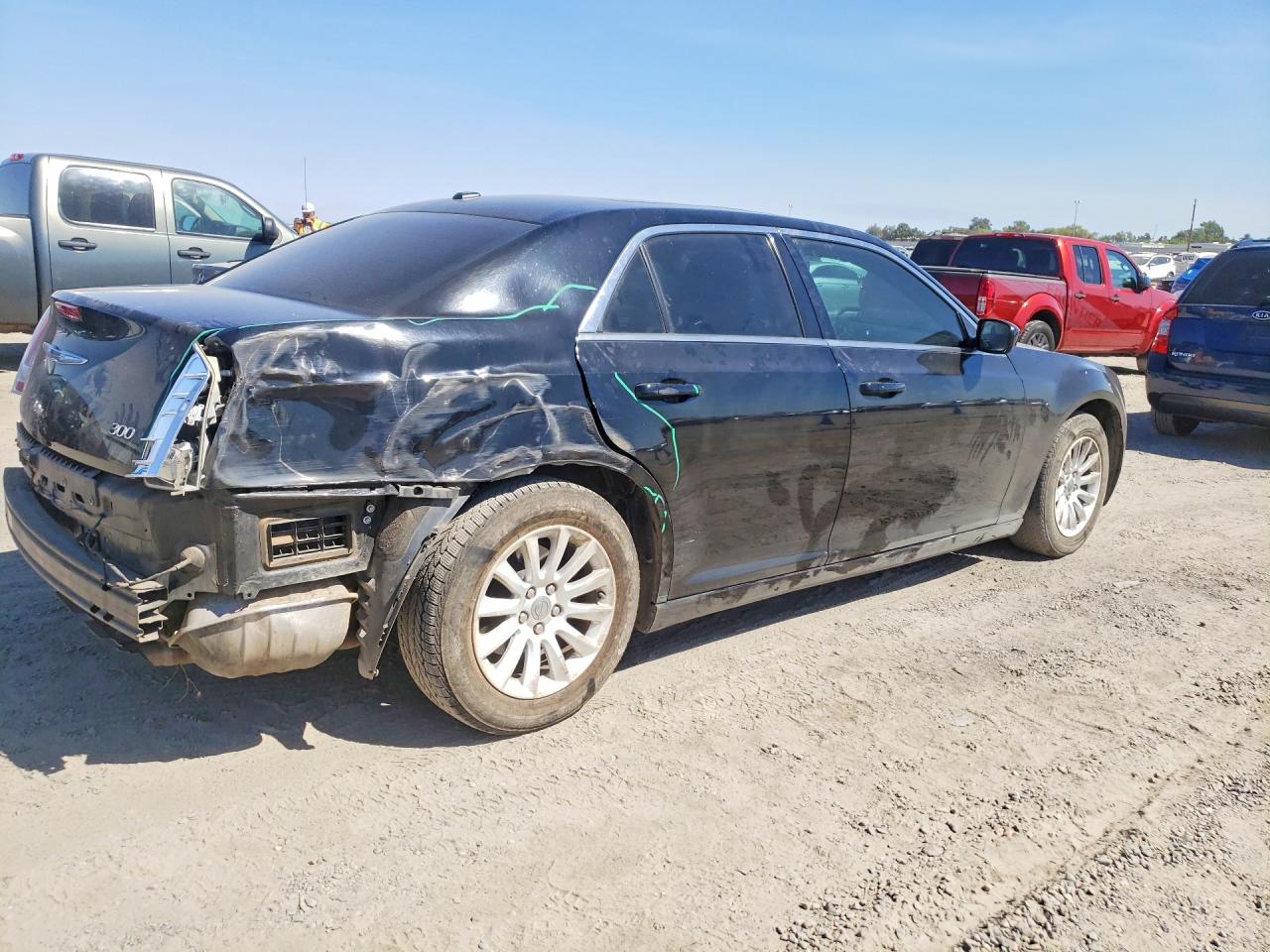 2014 Chrysler 300 Black vin: 2C3CCAAG8EH157529