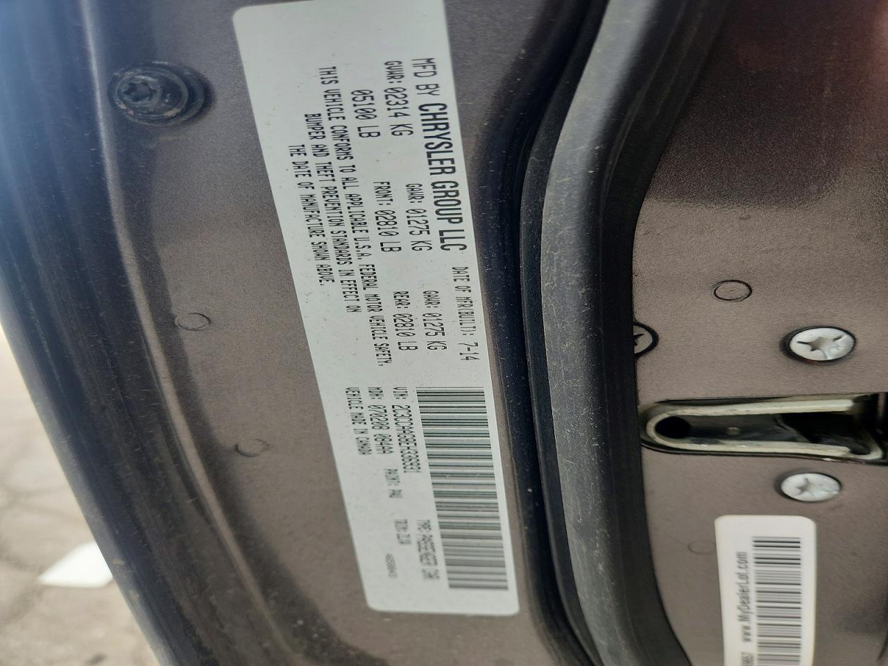 2014 Chrysler 300 Серый vin: 2C3CCAAG8EH336931