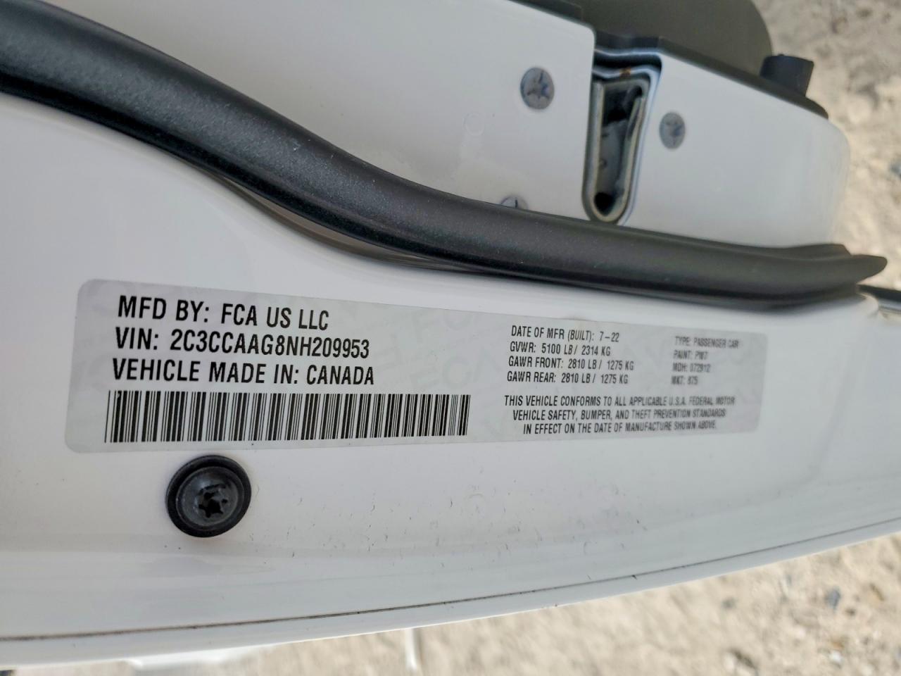 2022 Chrysler 200 Convertible Бежевый vin: 2C3CCAAG8NH209953
