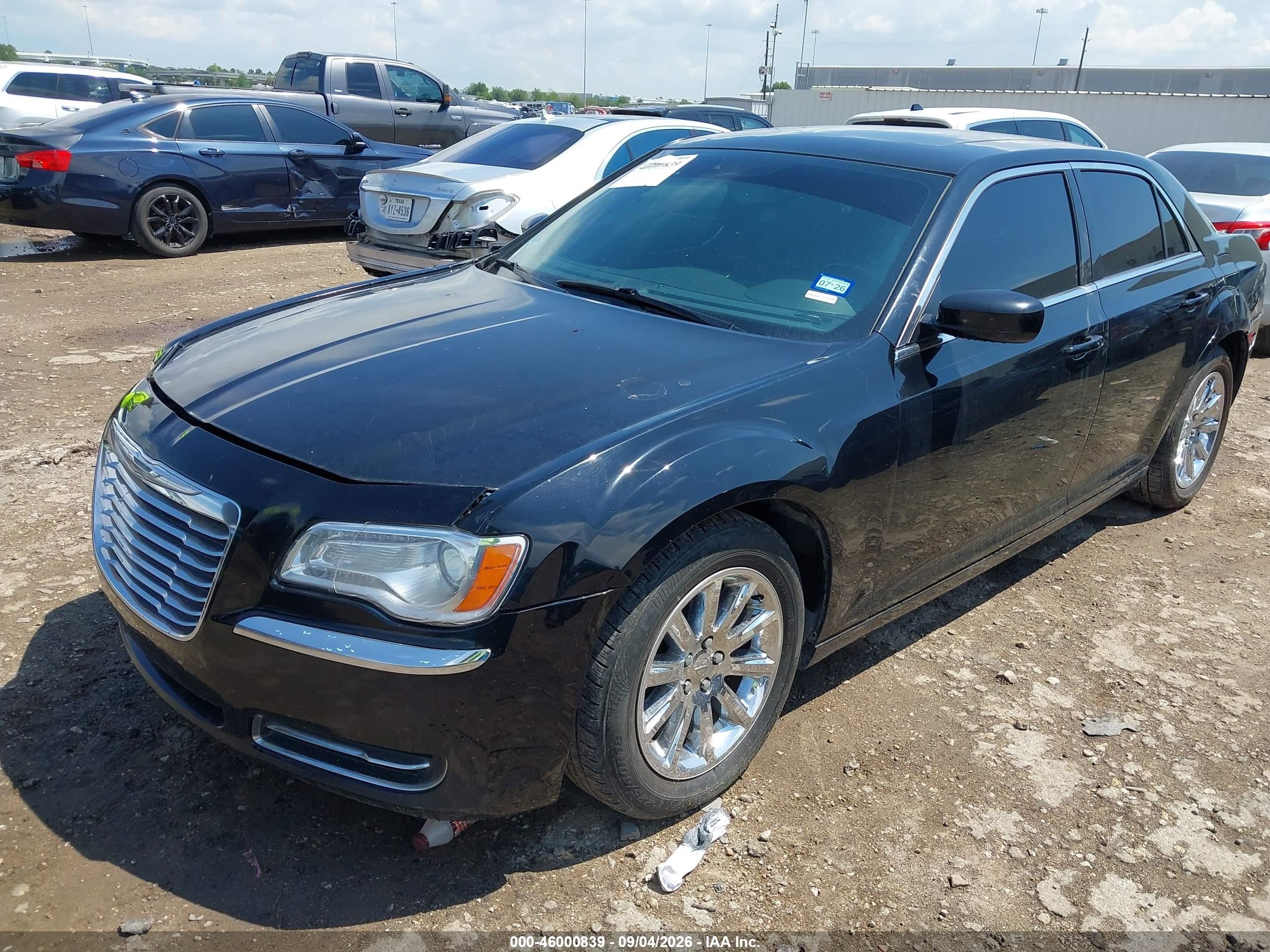 2014 Chrysler 300 Black vin: 2C3CCAAG9EH373678