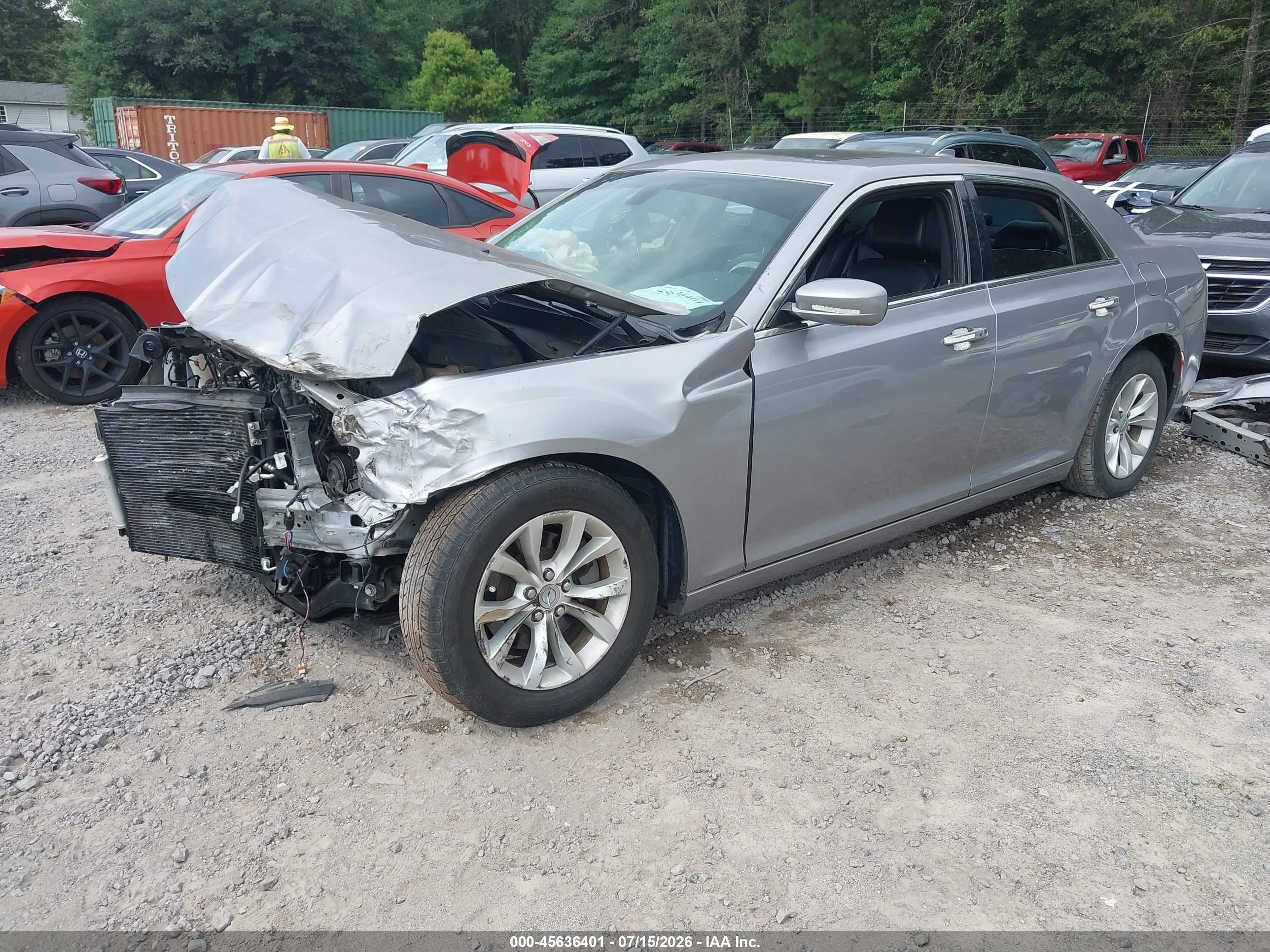 2015 Chrysler 300 Limited Gray vin: 2C3CCAAG9FH807003