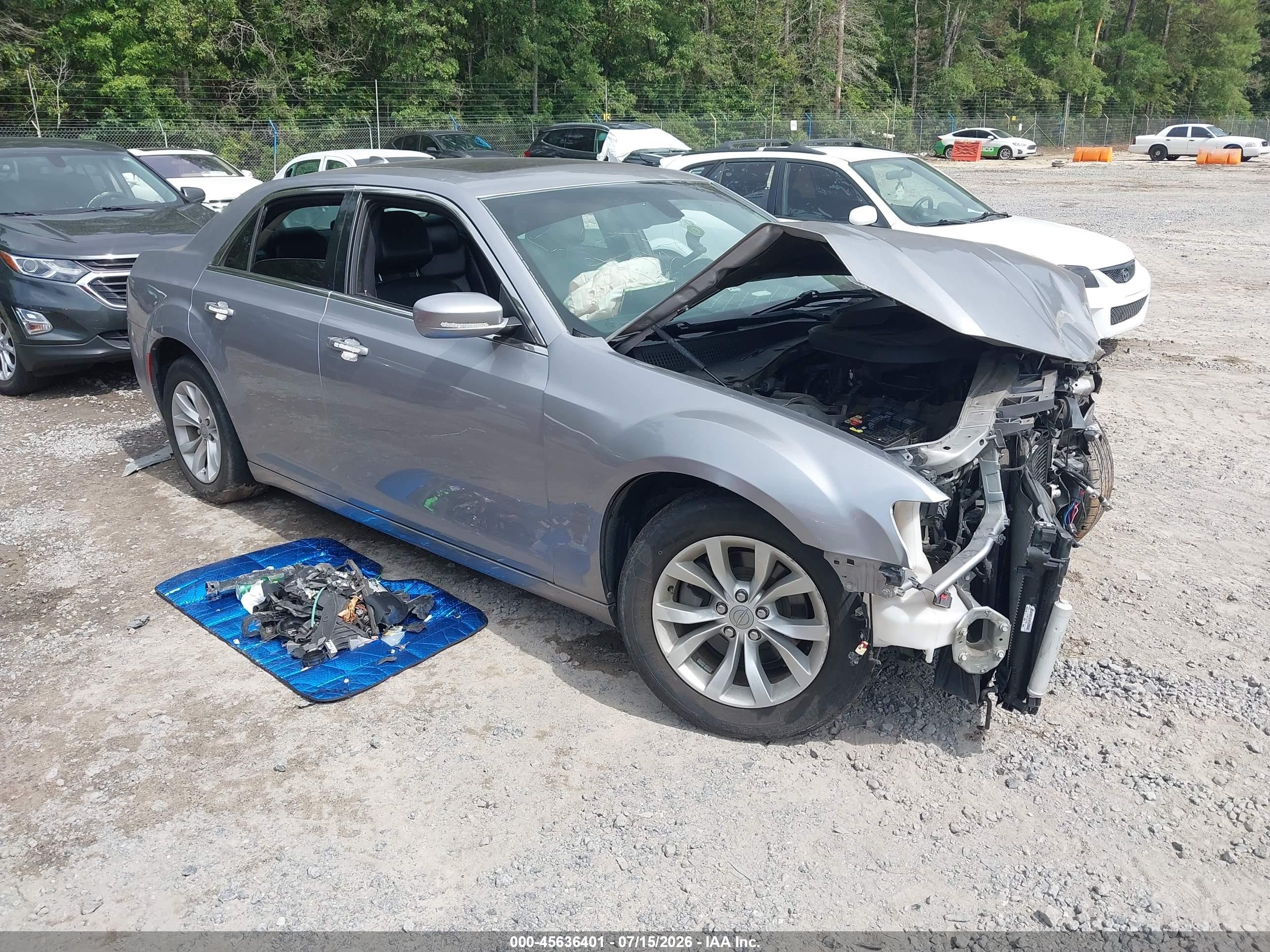 2015 Chrysler 300 Limited Gray vin: 2C3CCAAG9FH807003