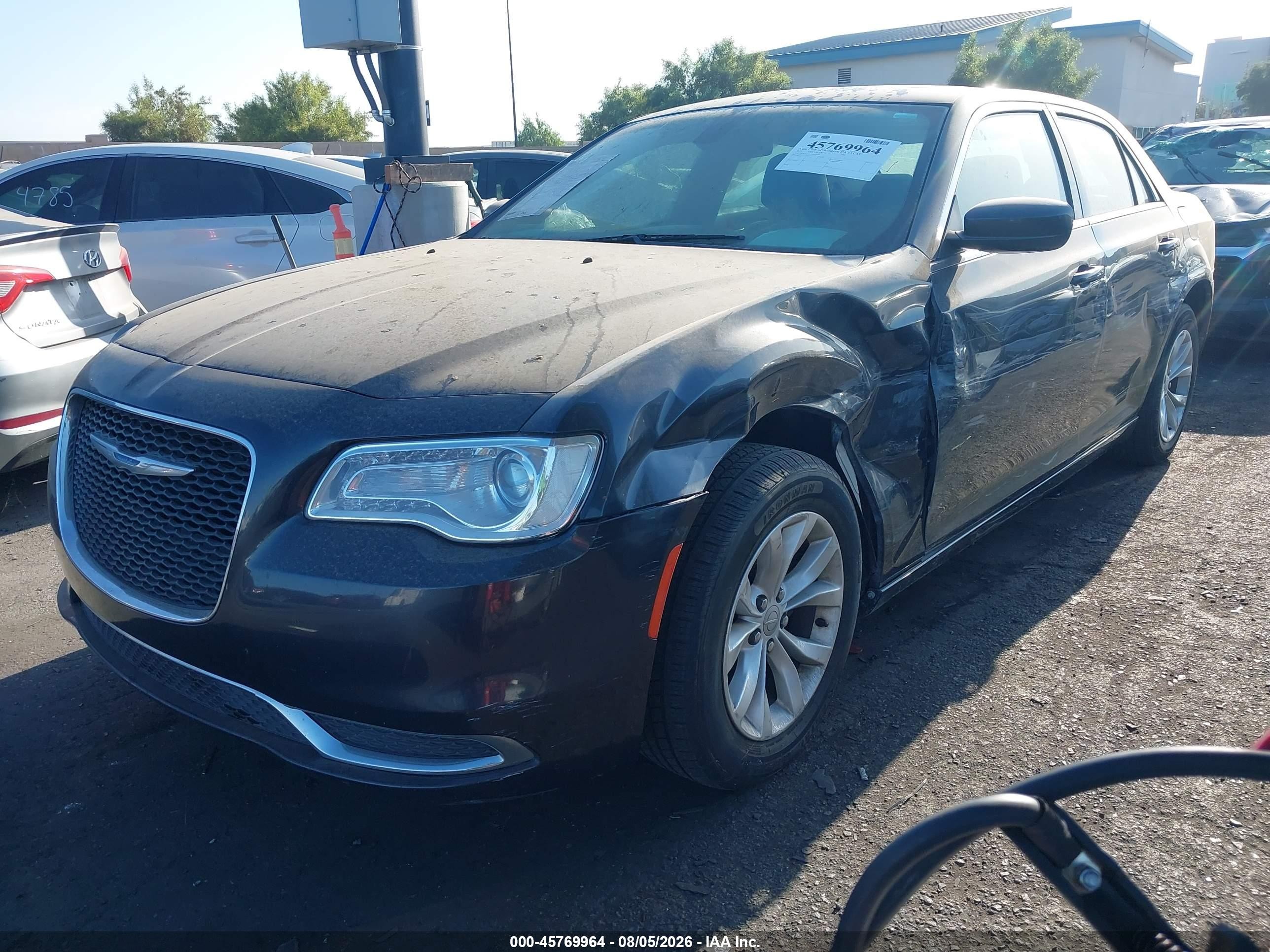 2015 Chrysler 300 Limited Gray vin: 2C3CCAAG9FH932048