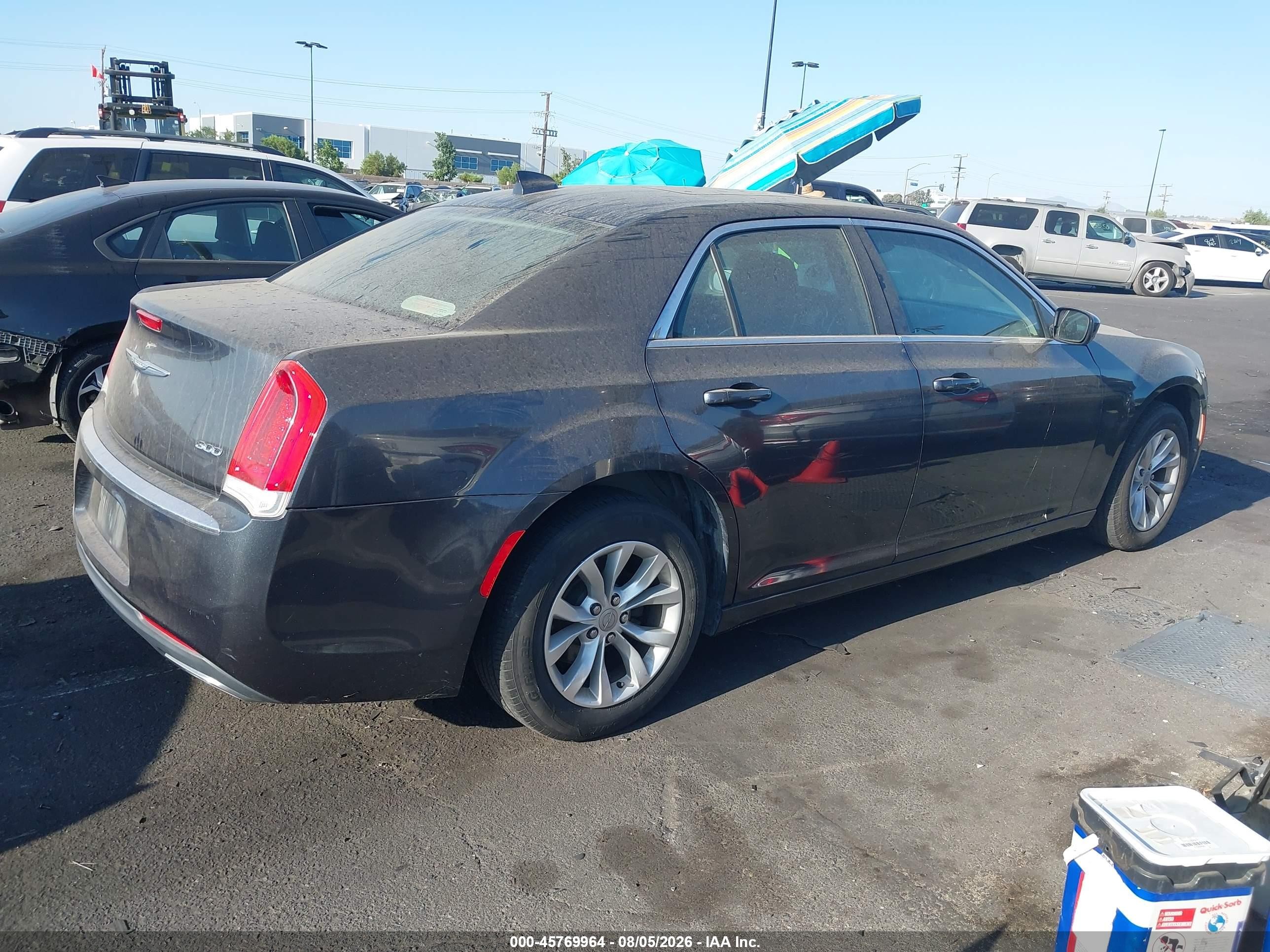 2015 Chrysler 300 Limited Gray vin: 2C3CCAAG9FH932048